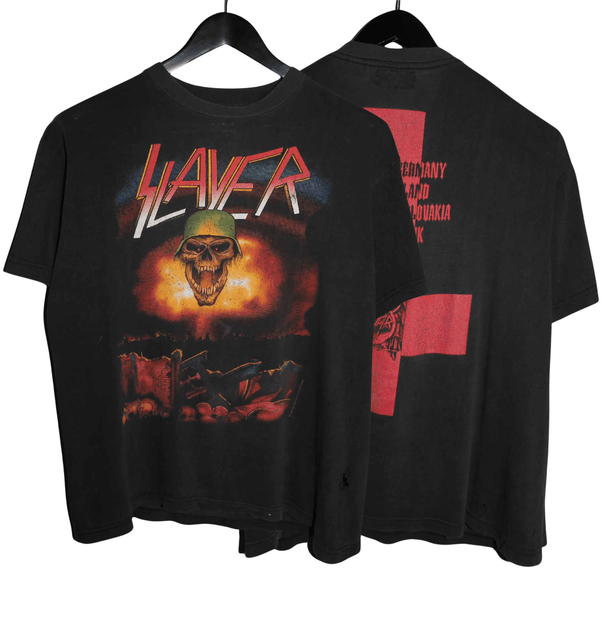 Slayer 1992 European Tour Shirt - Faded AU