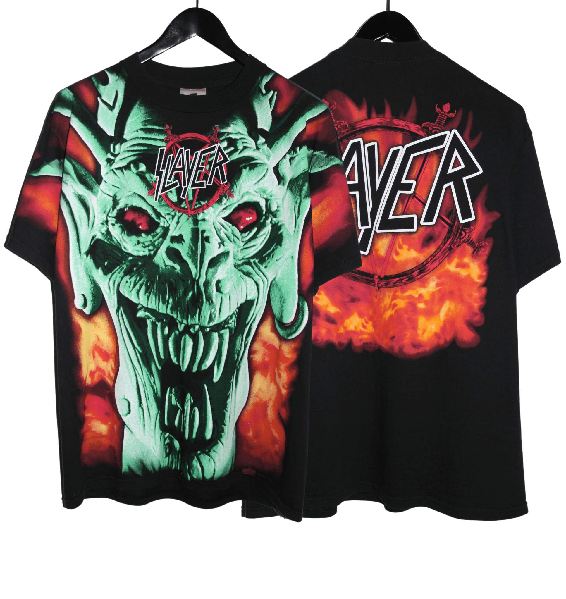 Slayer 1996 All Over Print Shirt - Faded AU