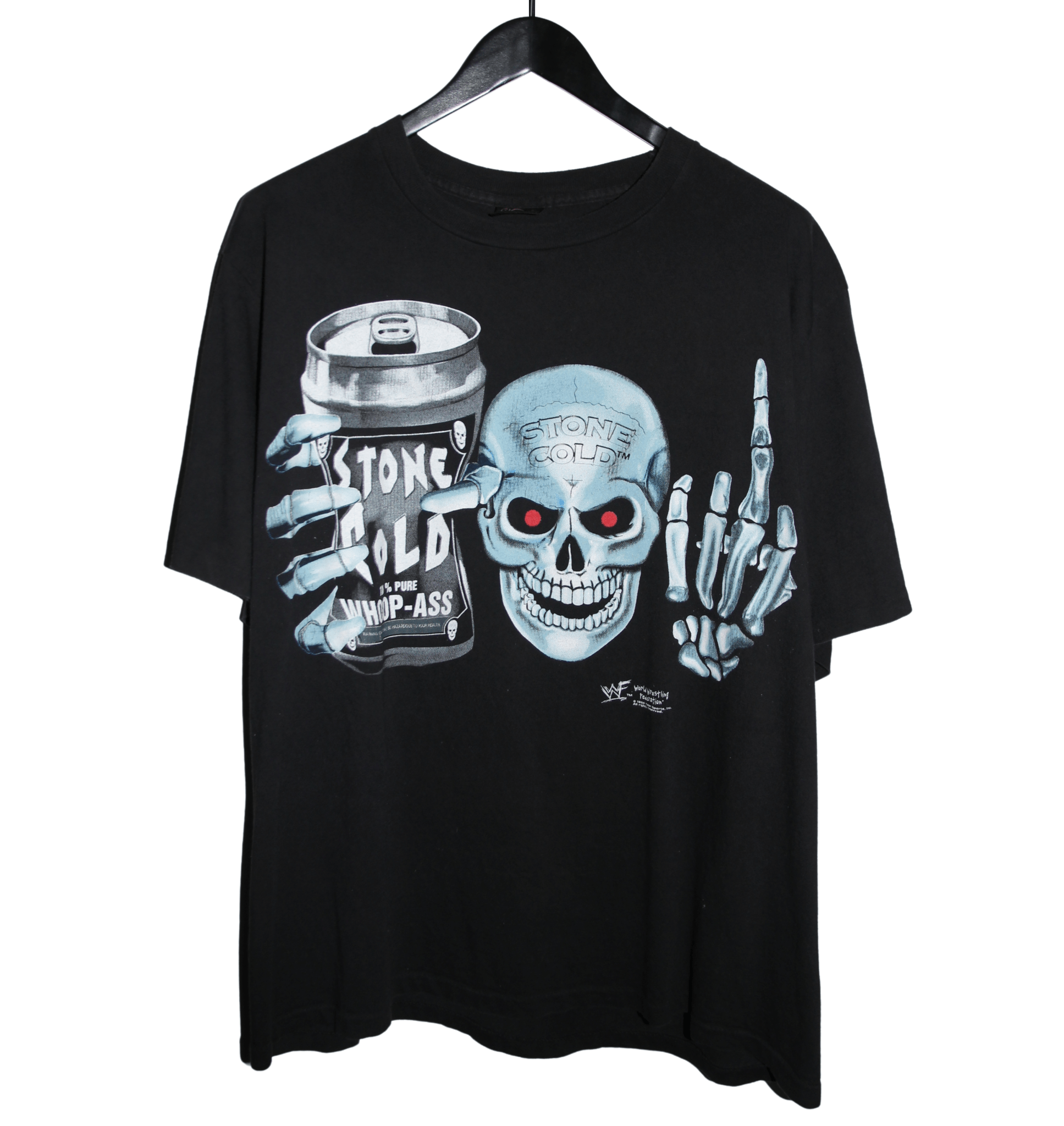 Stone Cold Steve Austin 1998 Whoop Ass Can Shirt - Faded AU