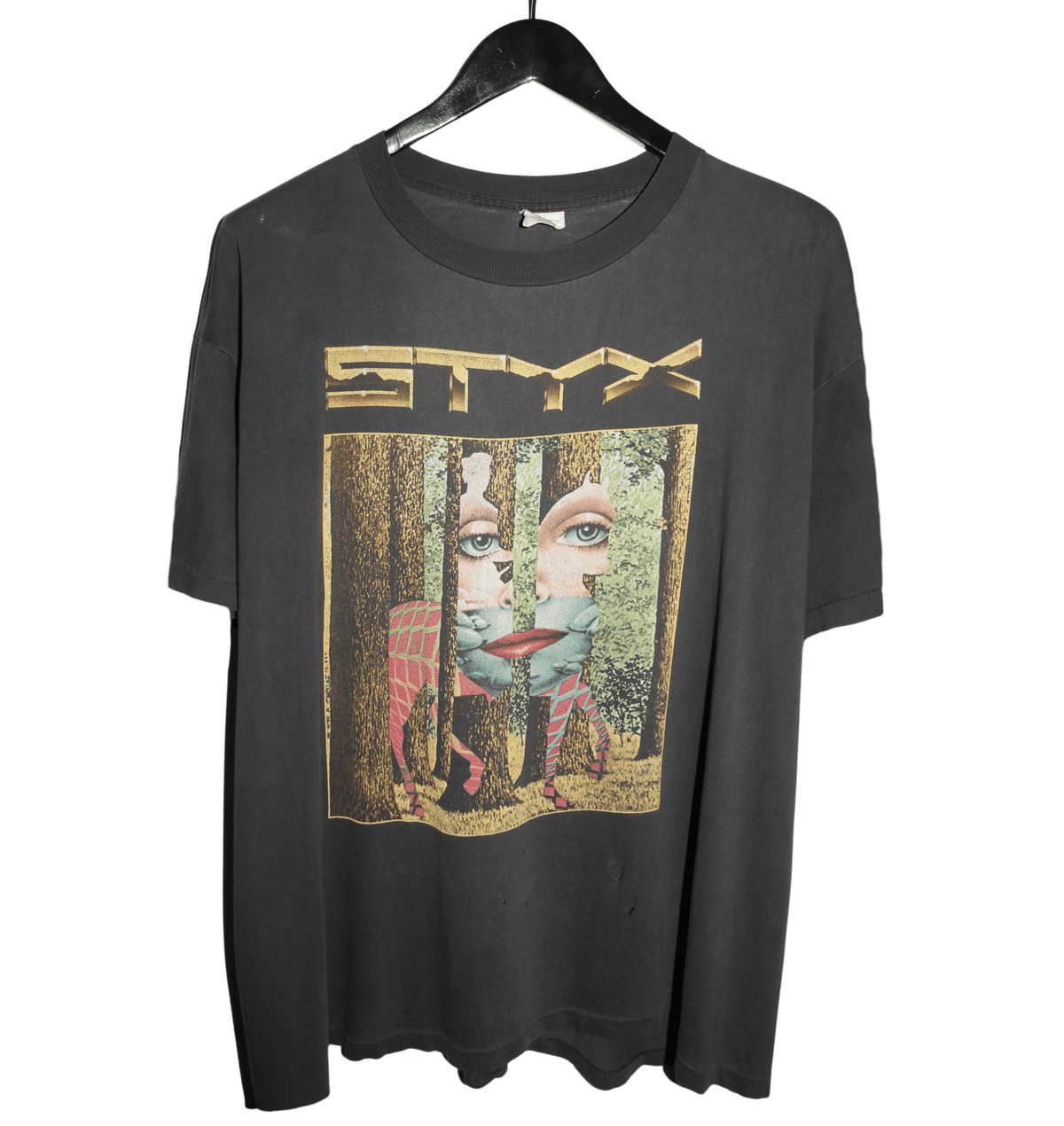 STYX 1996 Return To Paradise Theatre Tour Shirt - Faded AU