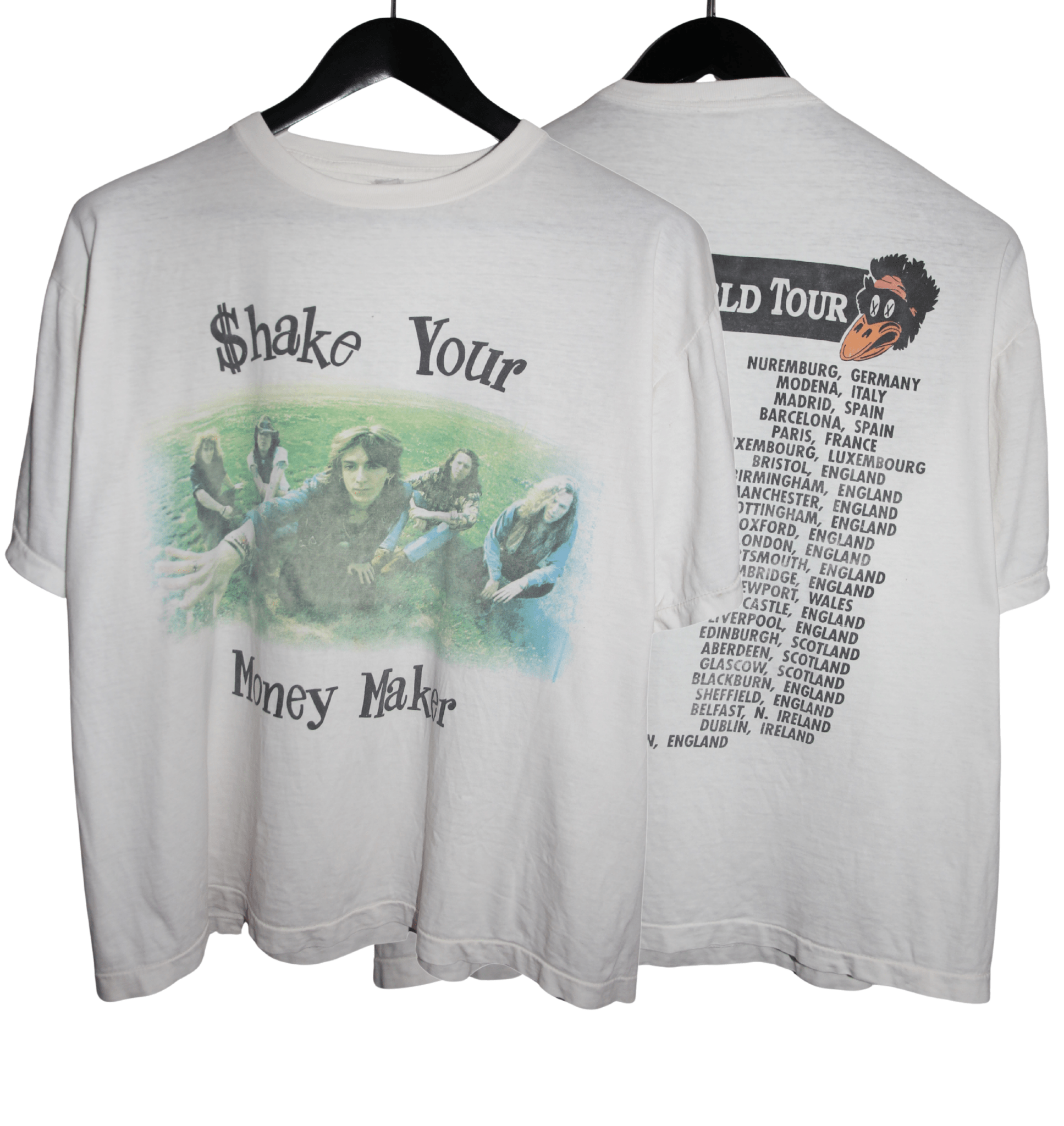 The Black Crowes 1991 Money Maker Tour Shirt - Faded AU