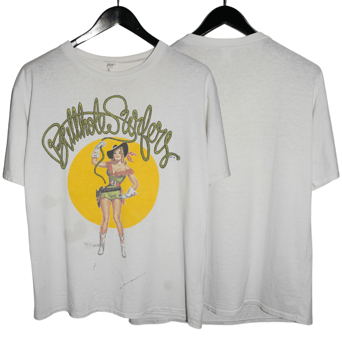 Butthole Surfers 1988 Tシャツ The Butthole Surfers 1988 Frank Kozik Cowgirl Shirt – Faded AU