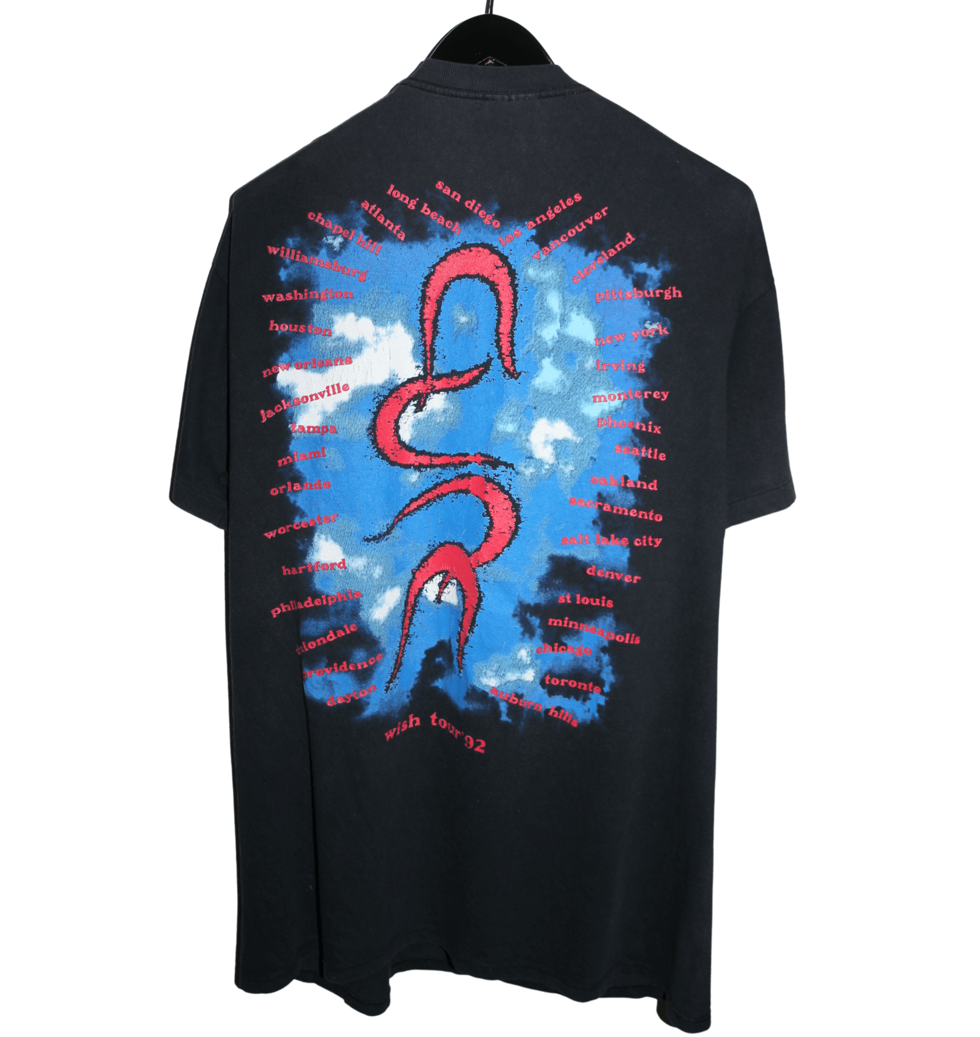 The Cure 1992 Wish Tour Shirt - Faded AU