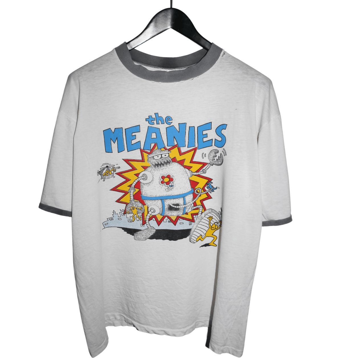 The Meanies 90's Ringer Shirt - Faded AU