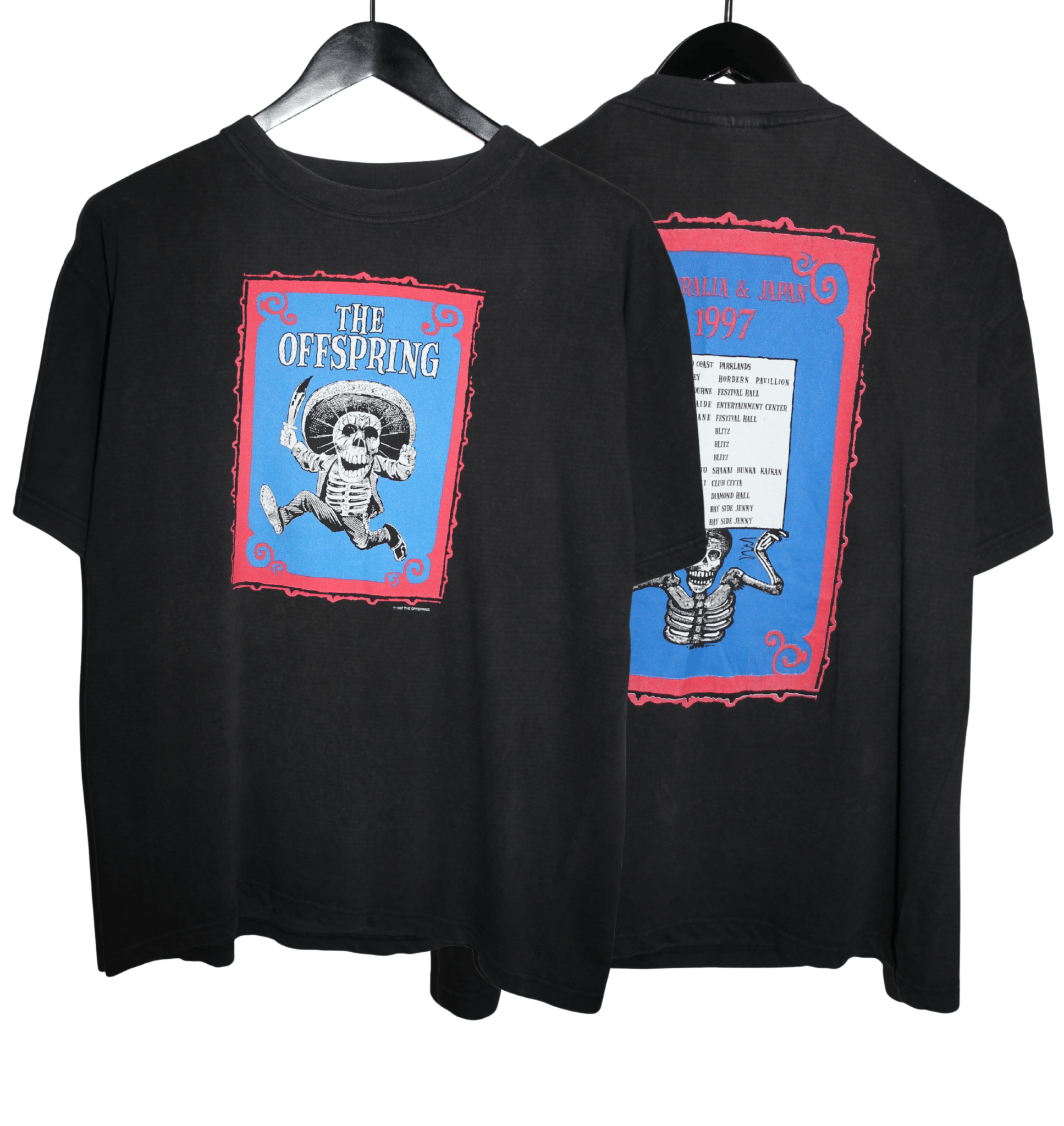 The Offspring 1997 AU & NZ Tour Shirt - Faded AU
