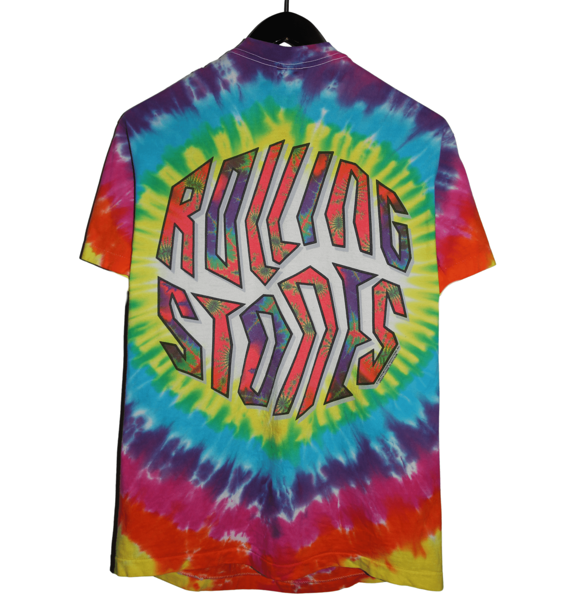 The Rolling Stones 1994 Tongue Tie Dye Shirt - Faded AU