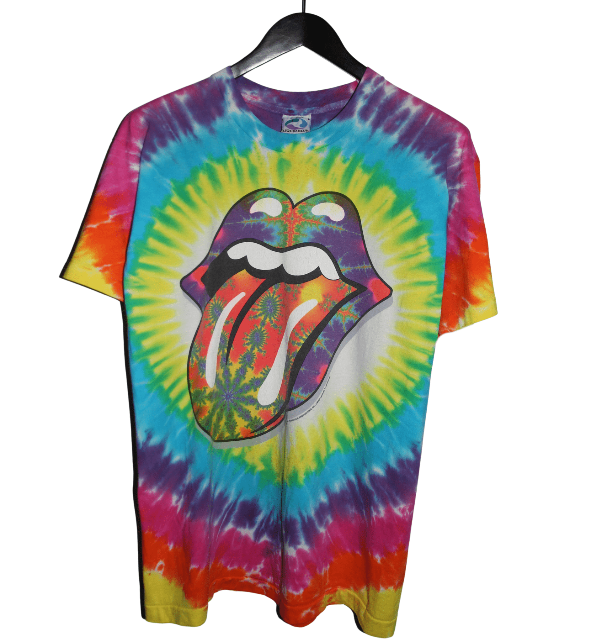 The Rolling Stones 1994 Tongue Tie Dye Shirt - Faded AU