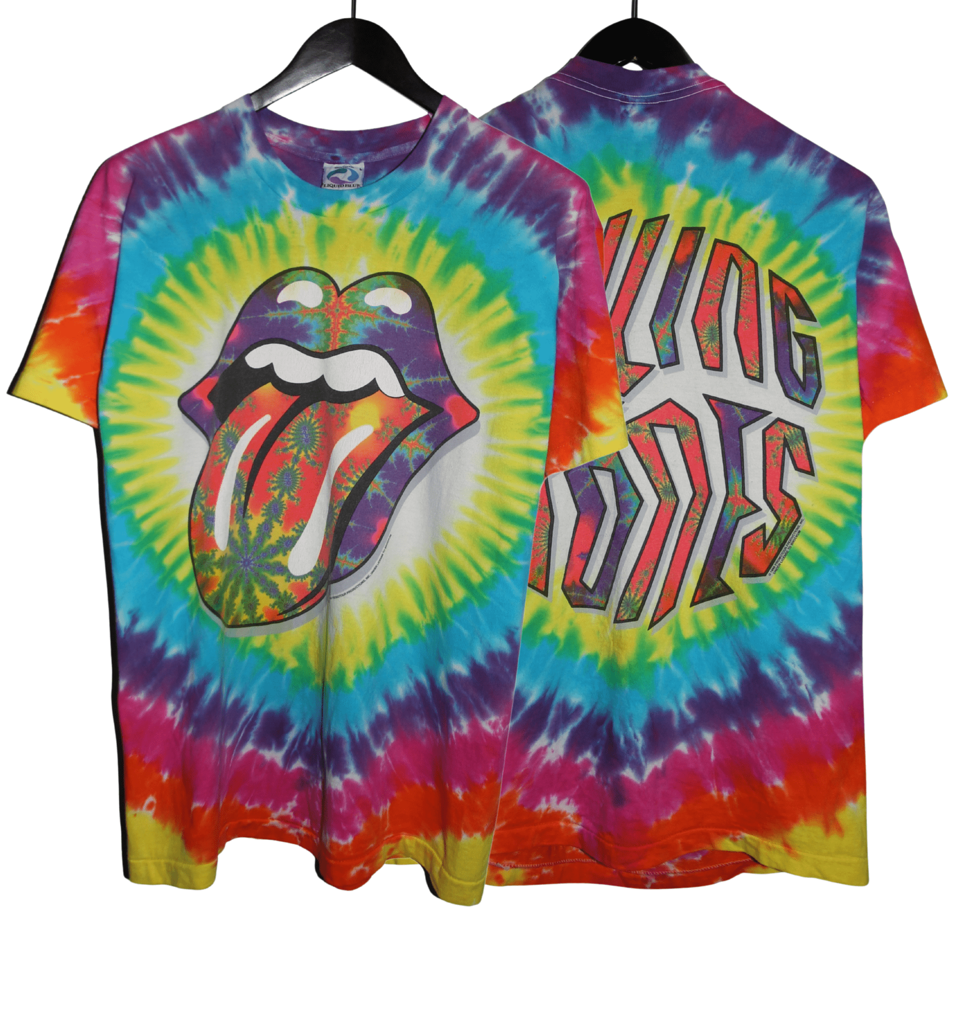 The Rolling Stones 1994 Tongue Tie Dye Shirt - Faded AU