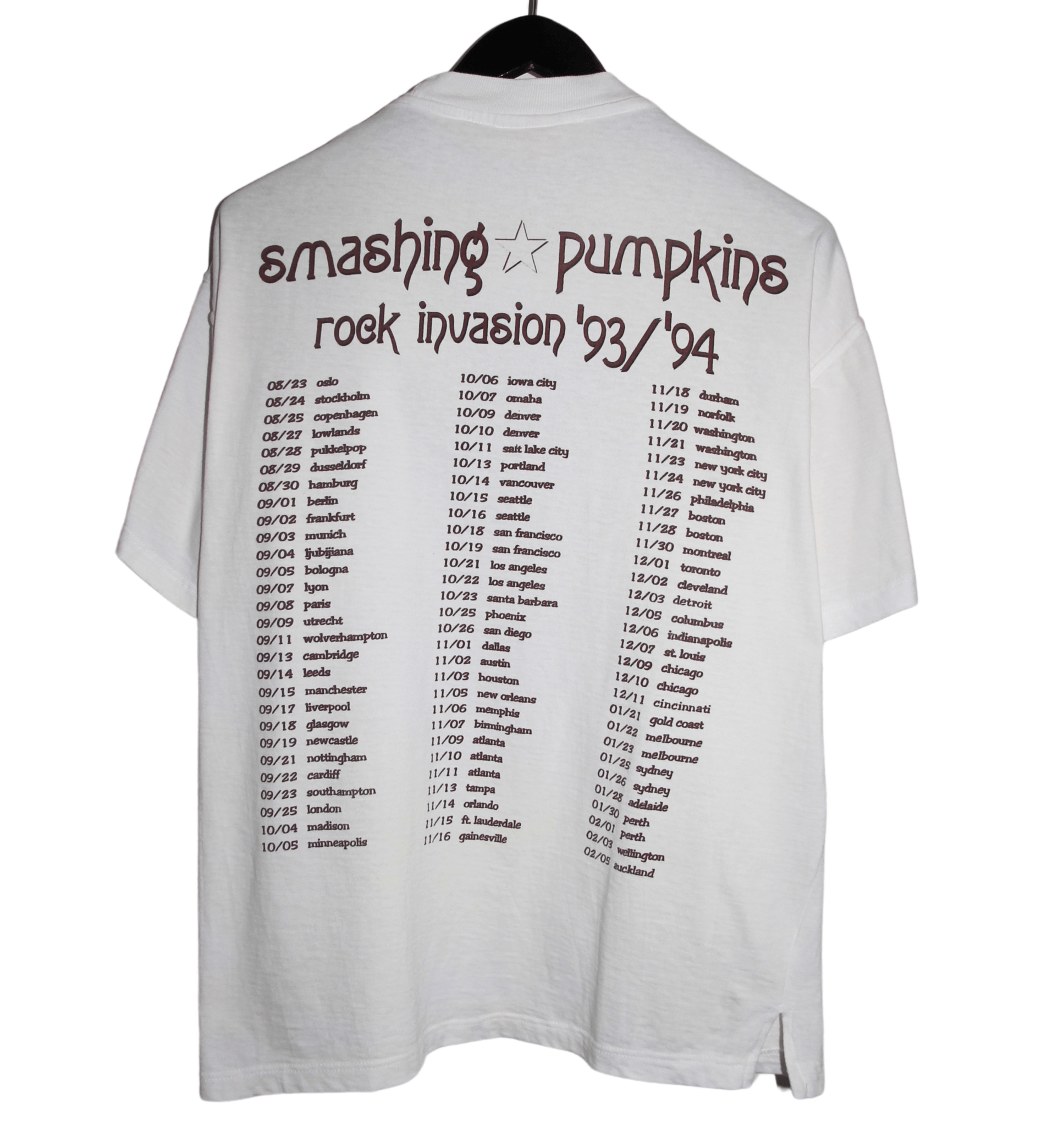 The Smashing Pumpkins 1993/94 Siamese Dream Tour Shirt - Faded AU