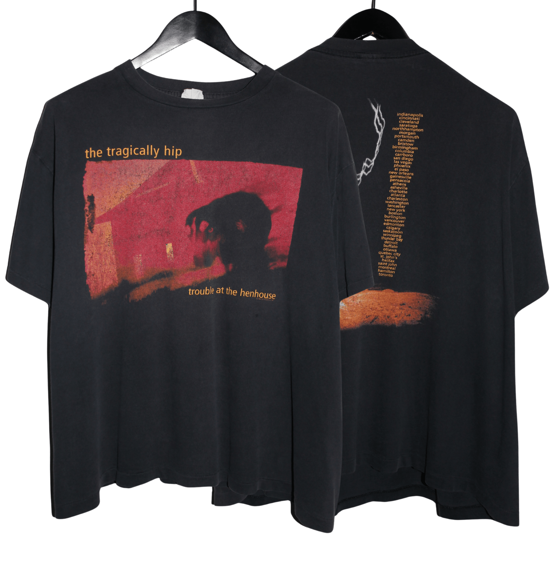 The Tragically Hip 1996 Trouble At The Henhouse Shirt - Faded AU