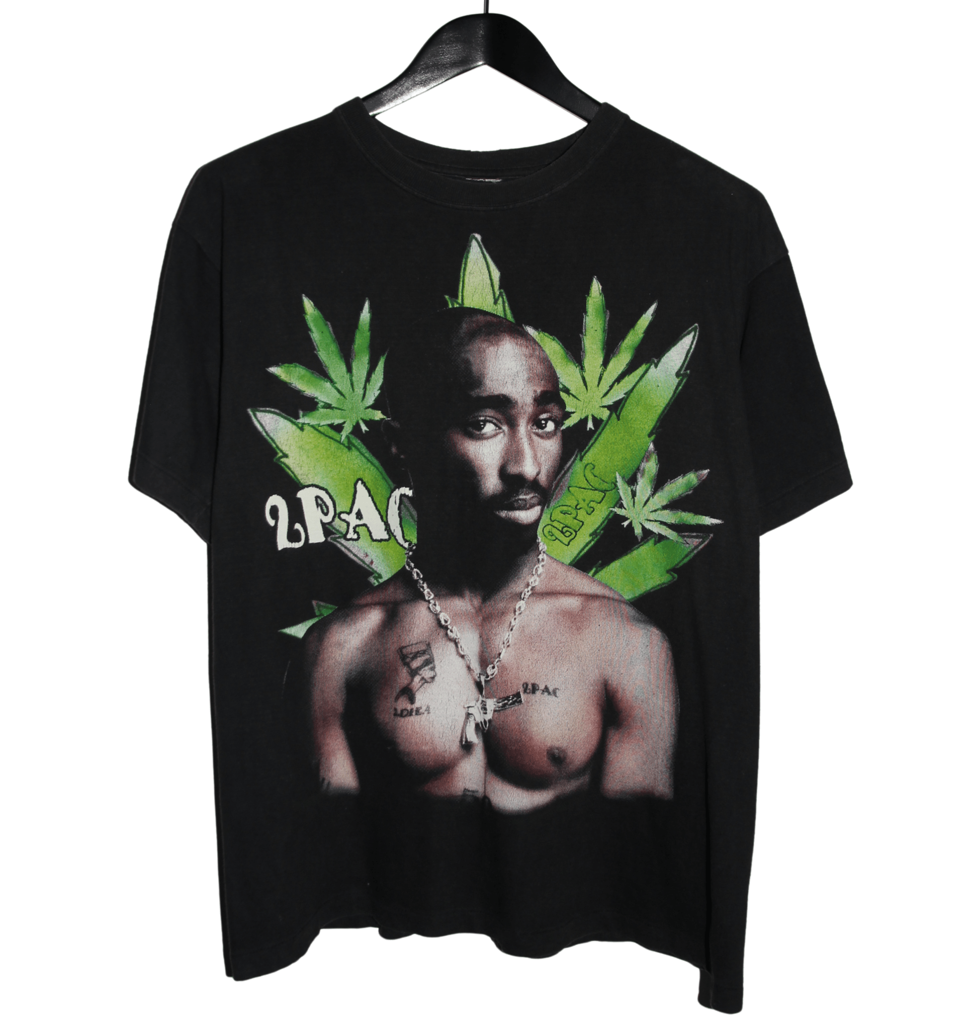 Tupac 90's Parental Advisory Shirt - Faded AU
