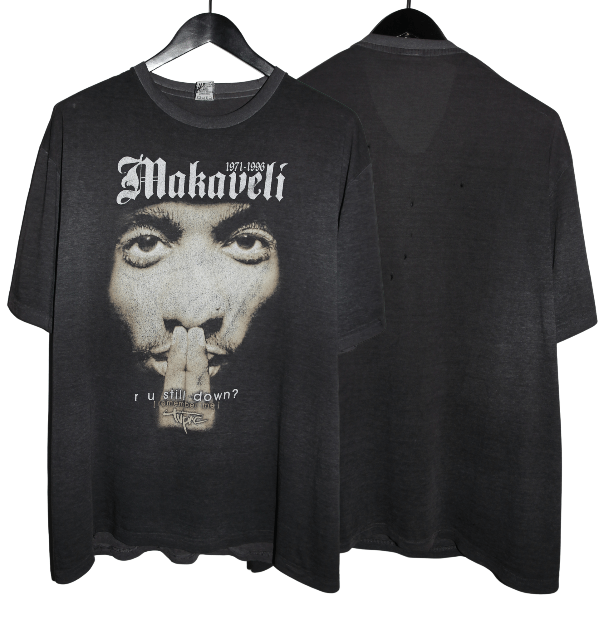 Tupac 90's R U Still Down Memorial Shirt - Faded AU