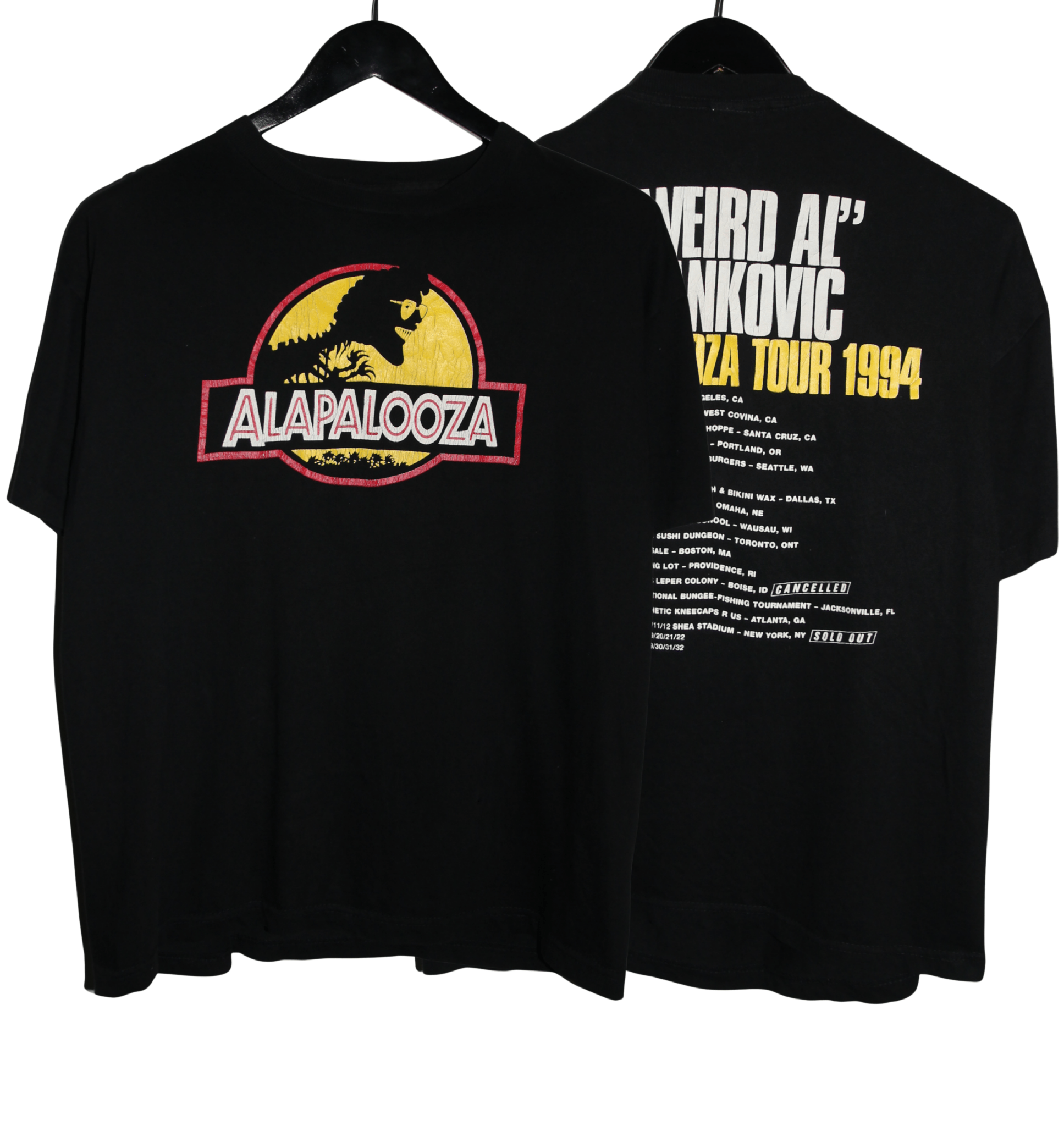 Weird Al Yankovic 1994 Alapalooza Tour Shirt - Faded AU