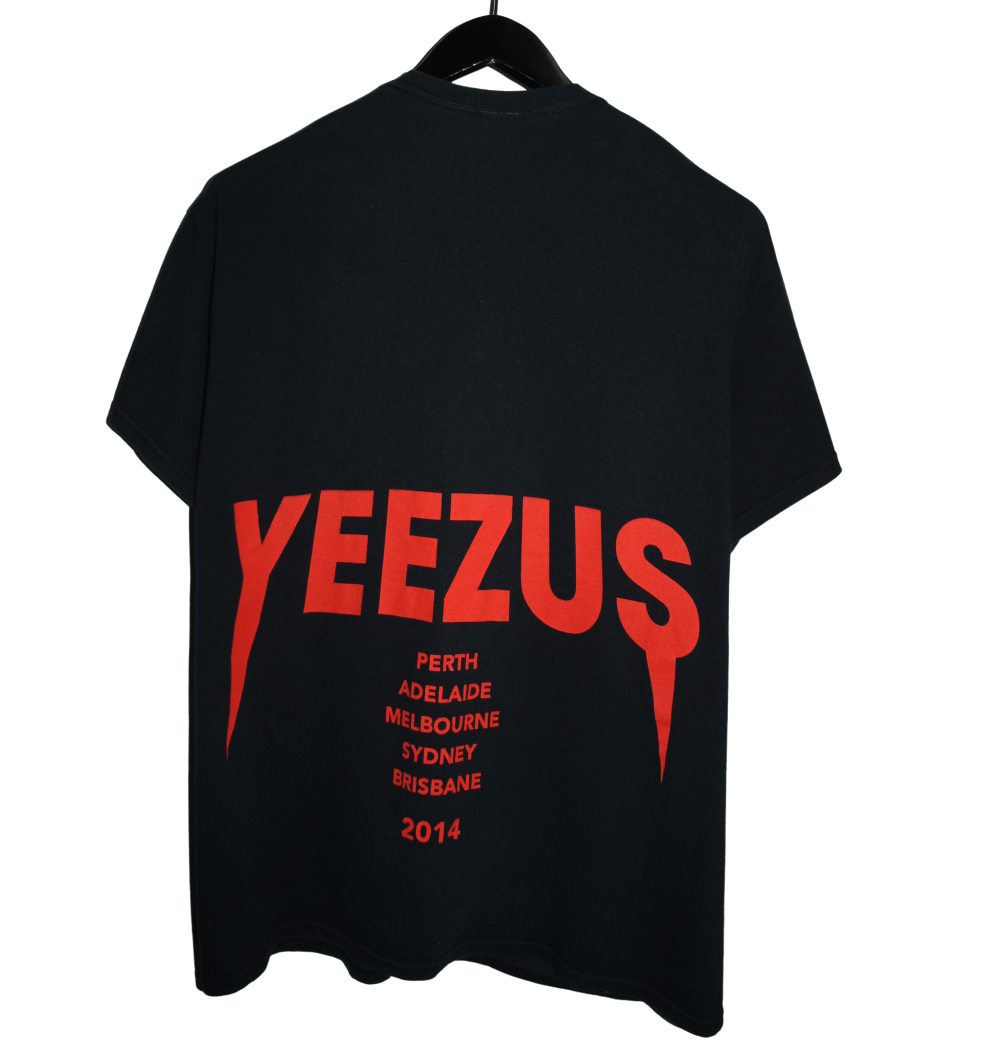 Yeezus 2014 Native Skull Australian Tour Shirt - Faded AU