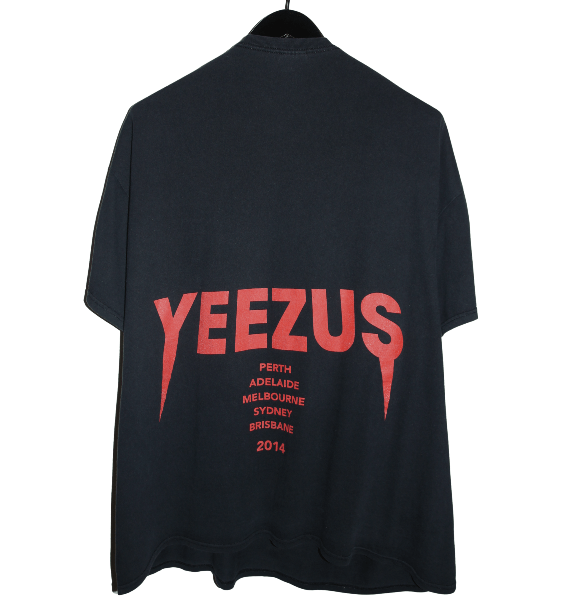 Yeezus 2014 Reaper Australian Tour Shirt - Faded AU