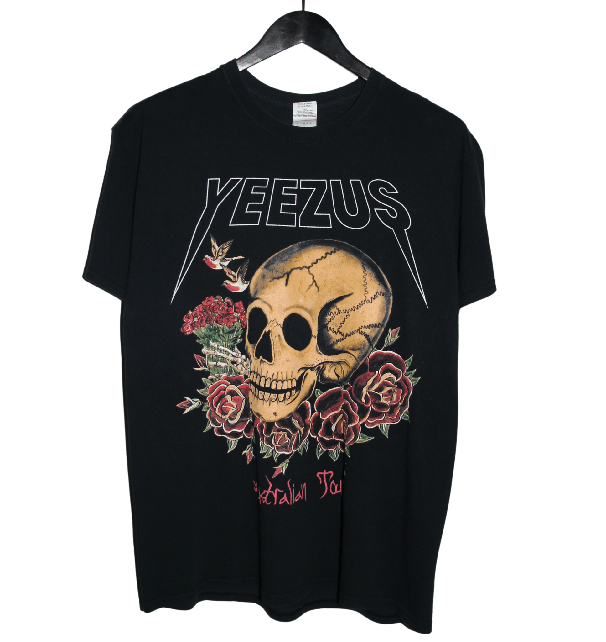 Yeezus 2014 Skull Australian Tour Shirt - Faded AU