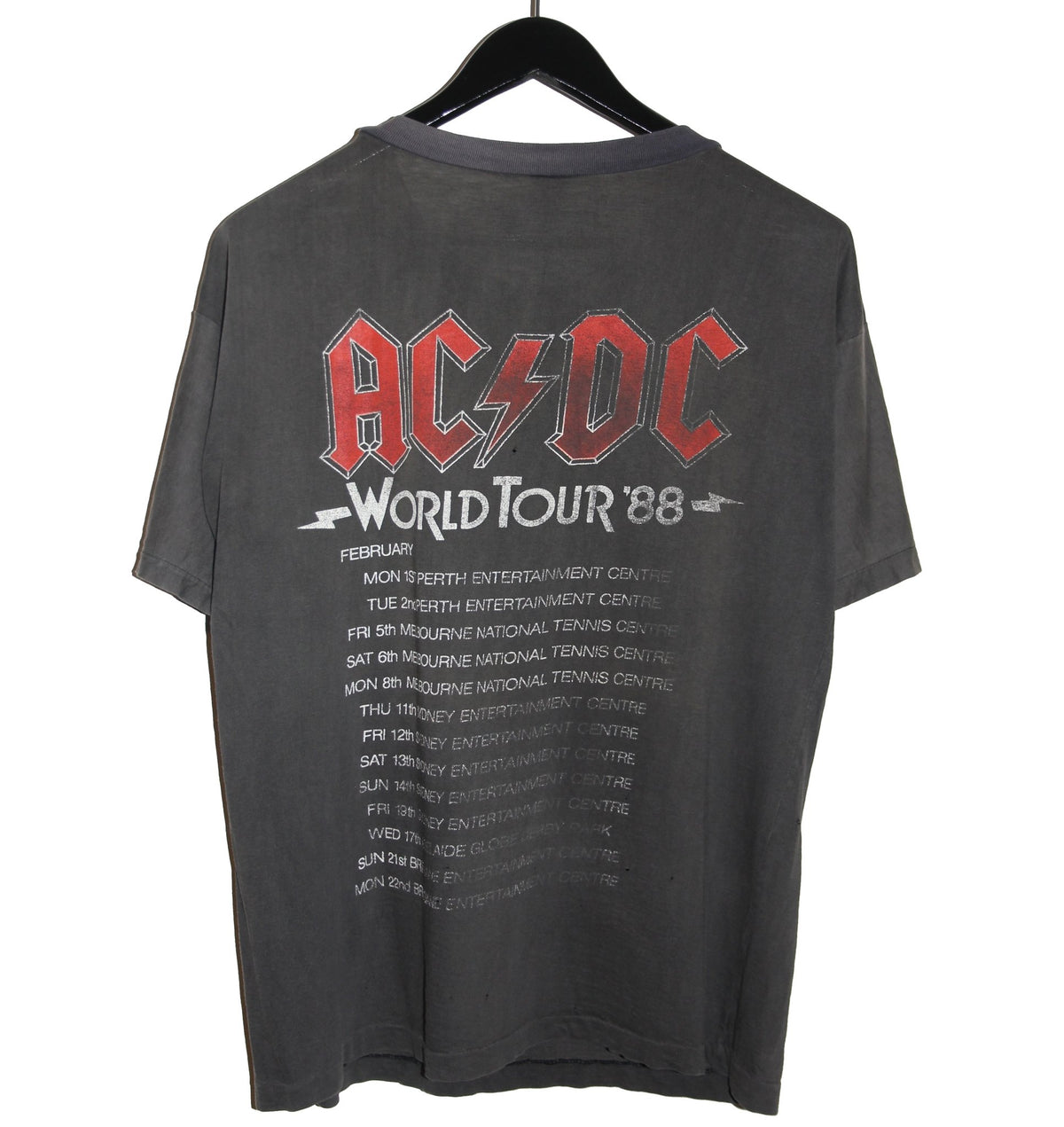 ACDC 1988 Heat Seeker World Tour Shirt - Faded AU