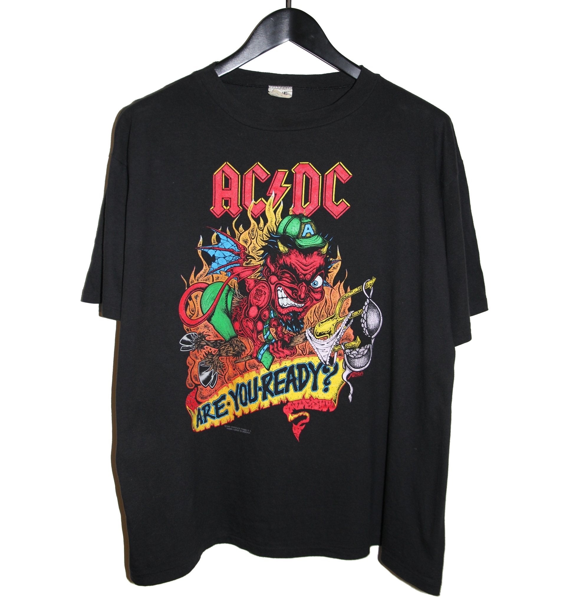 ACDC 1991 Are You Ready Tour Shirt - Faded AU