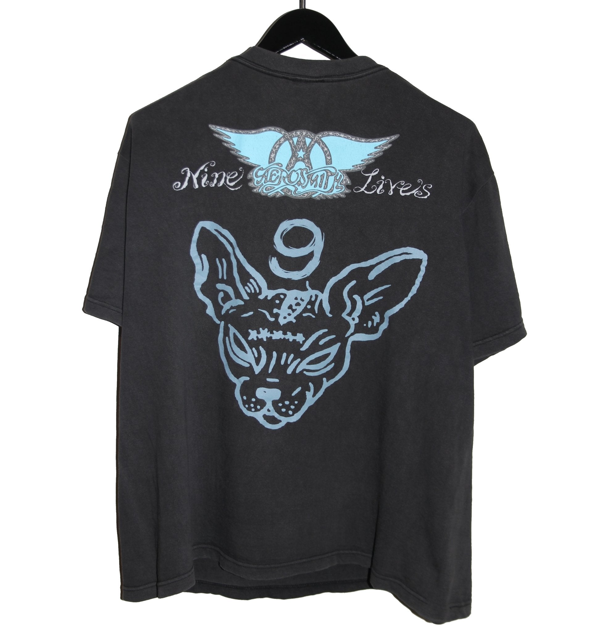 Aerosmith 1997 Nine Lives Album Shirt - Faded AU