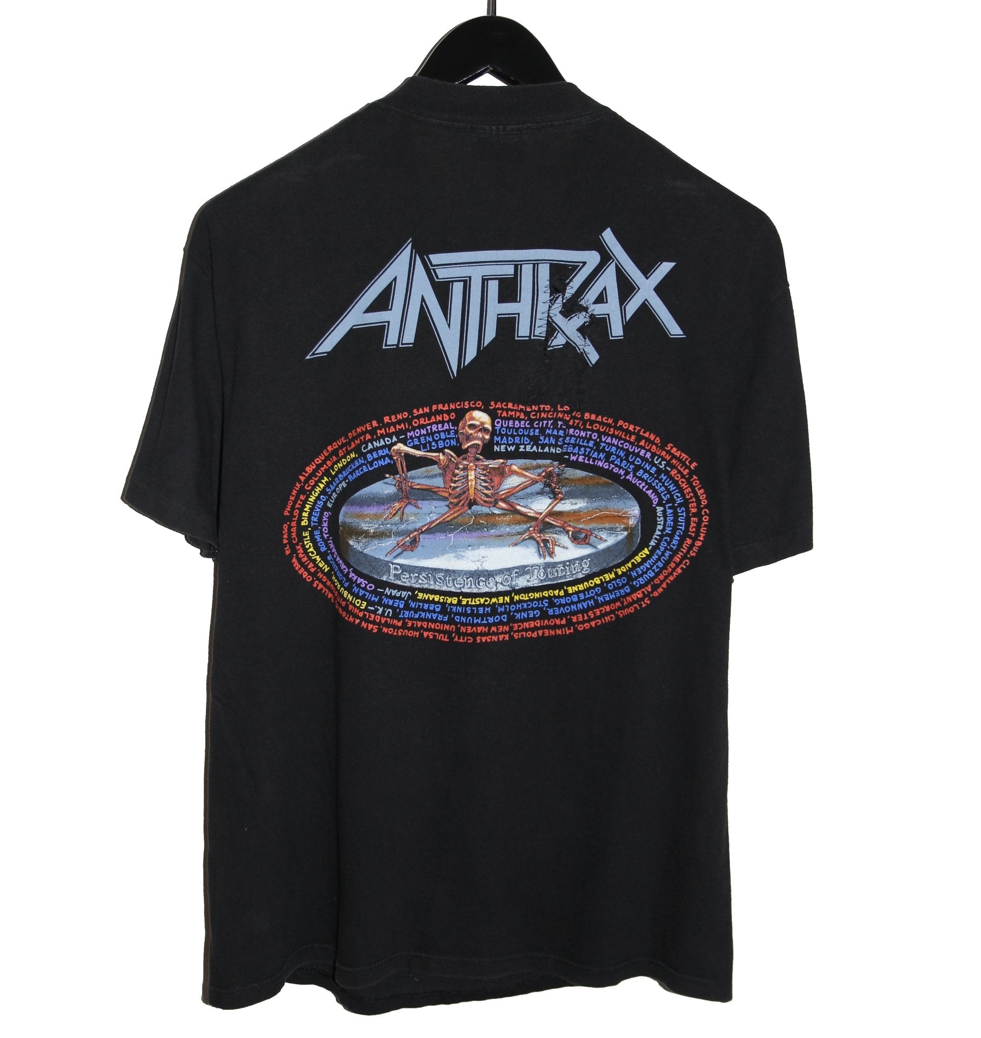 Anthrax 1990 Persistence of Time Album Shirt - Faded AU