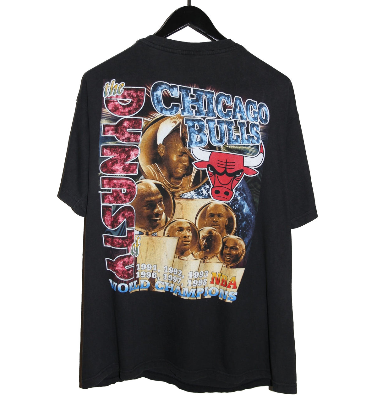 Chicago Bulls 1998 Championship Rap Tee - Faded AU