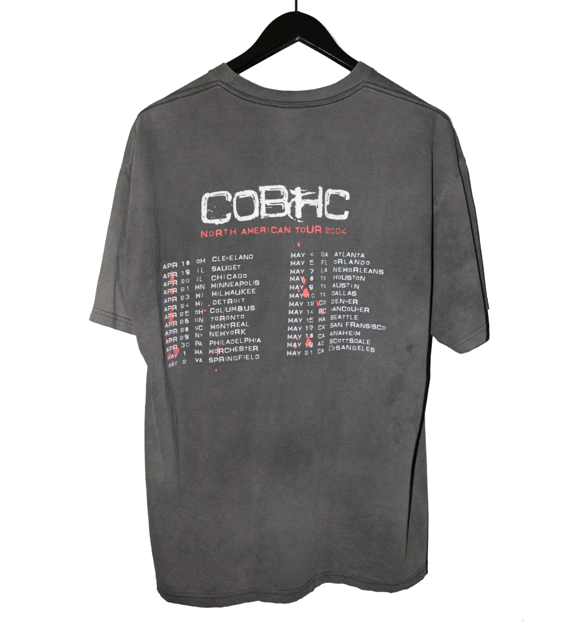Children of Bodom 2004 North American Tour Shirt - Faded AU