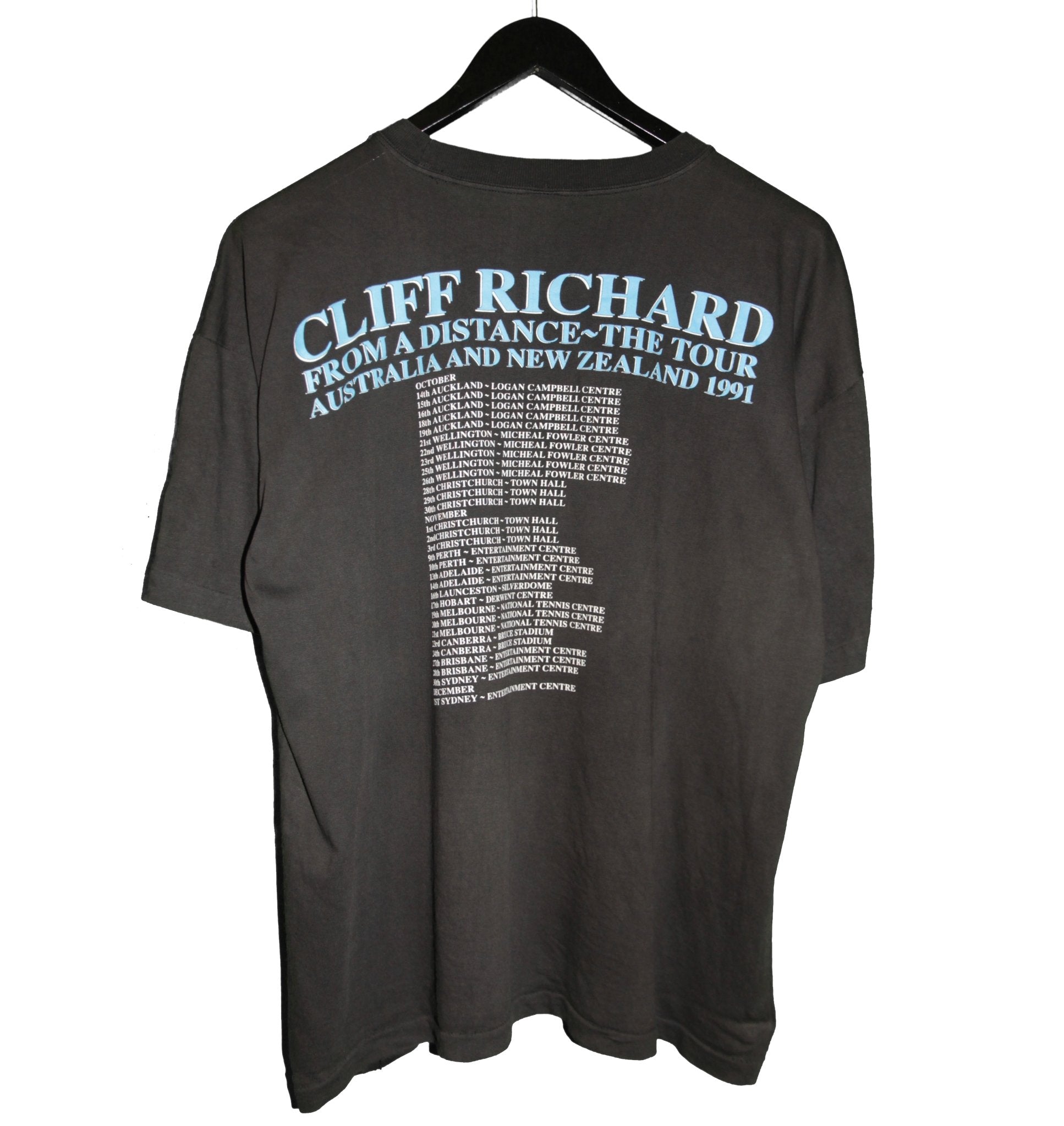Cliff Richard 1991 From A Distance Tour Shirt - Faded AU