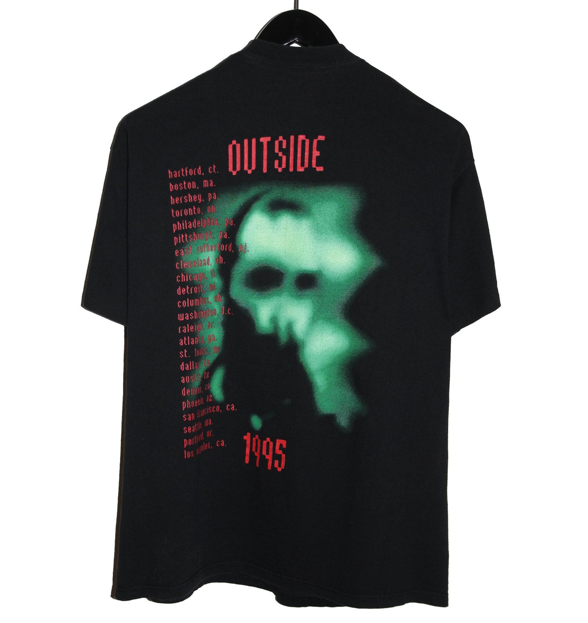 David Bowie 1995 Outside Tour Shirt - Faded AU