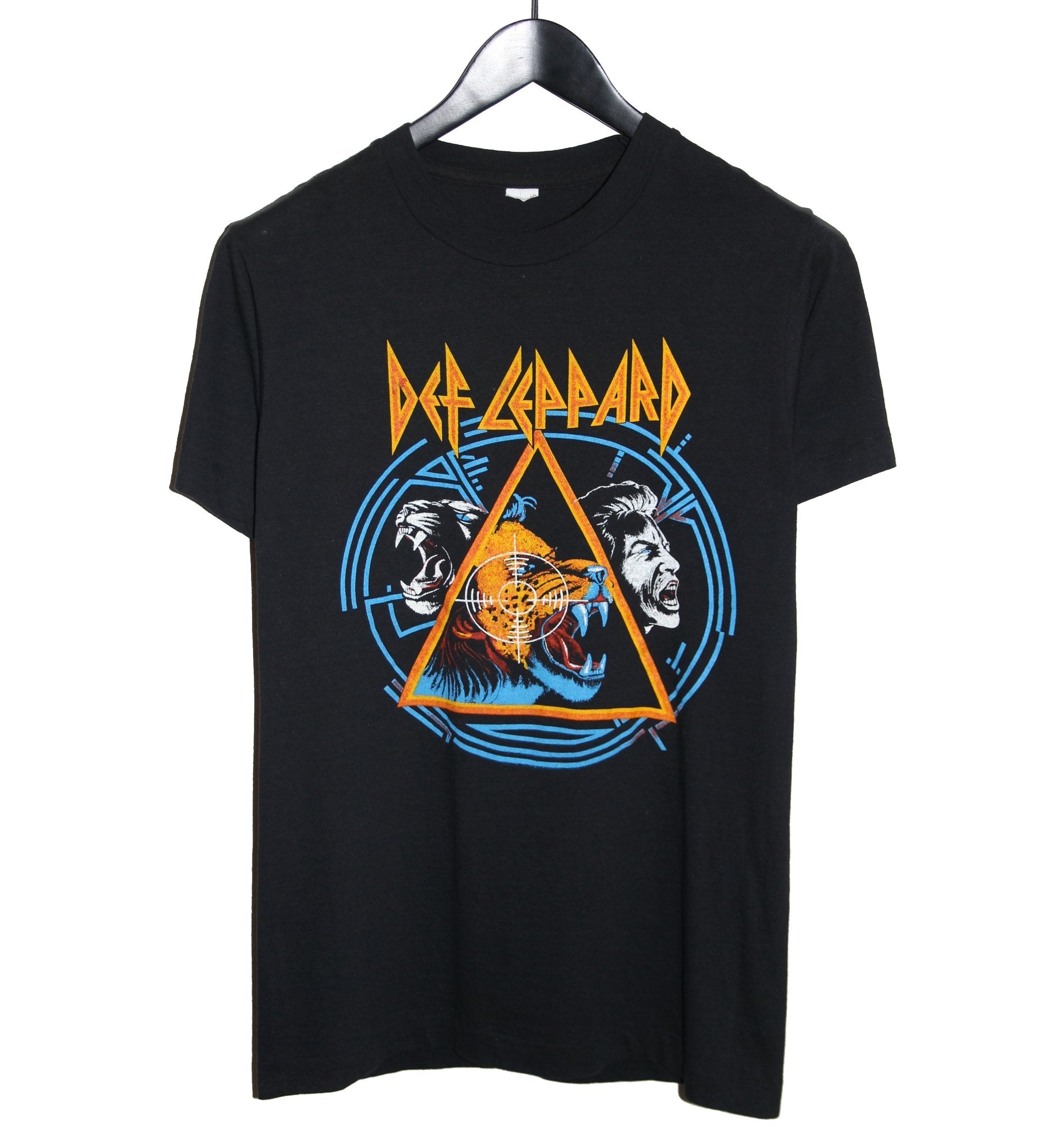 Def Leppard 1980's Tiger Man Shirt - Faded AU