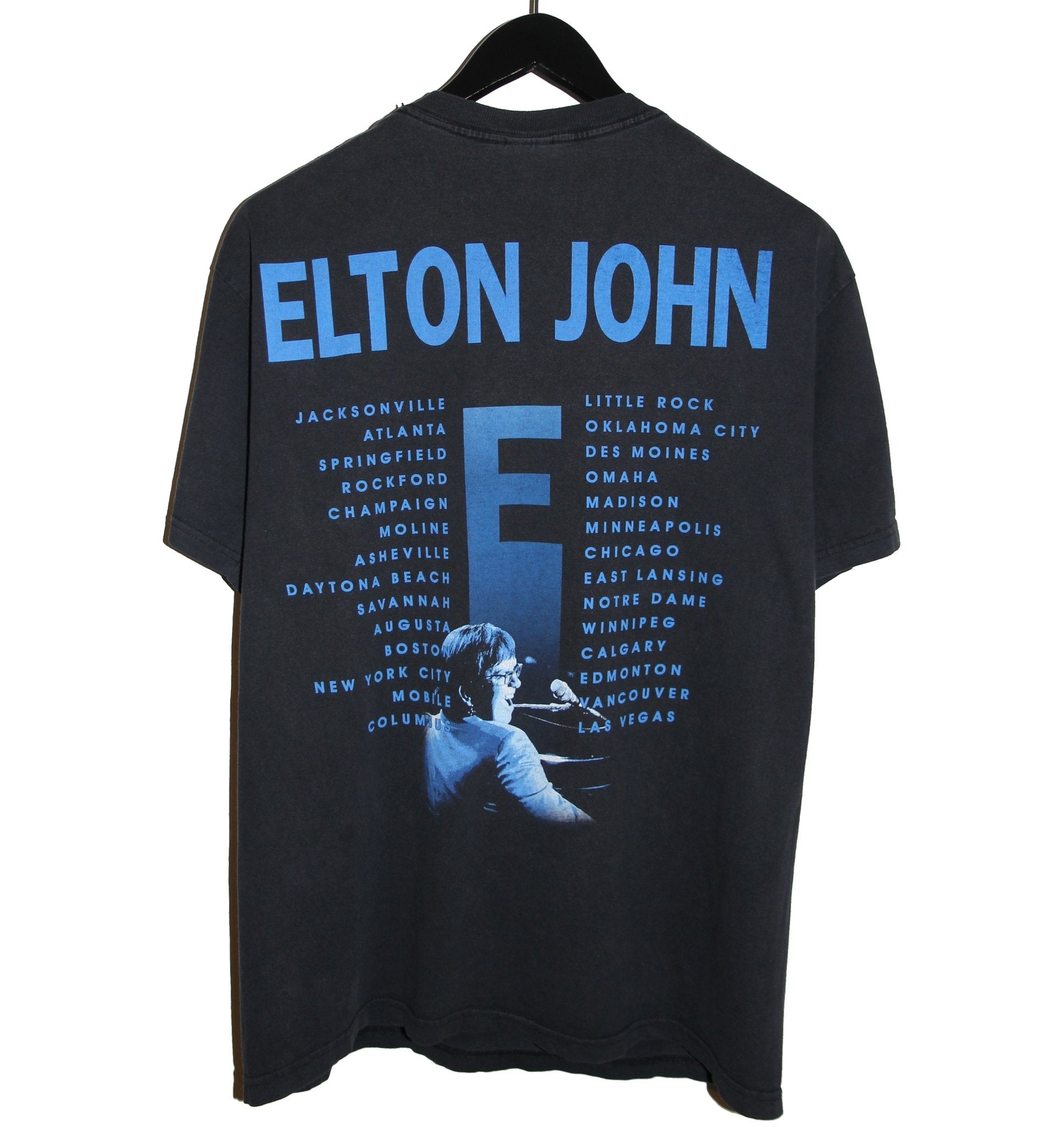 Elton John 1997 The Big Picture Tour Shirt - Faded AU