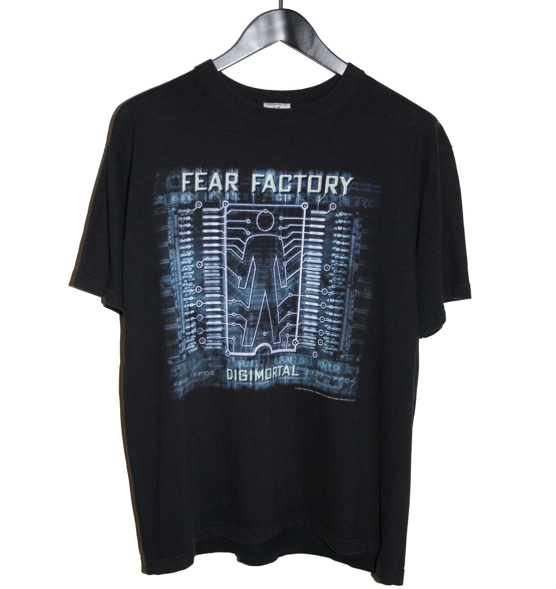 Fear Factory 2001 Digimortal Album Shirt - Faded AU