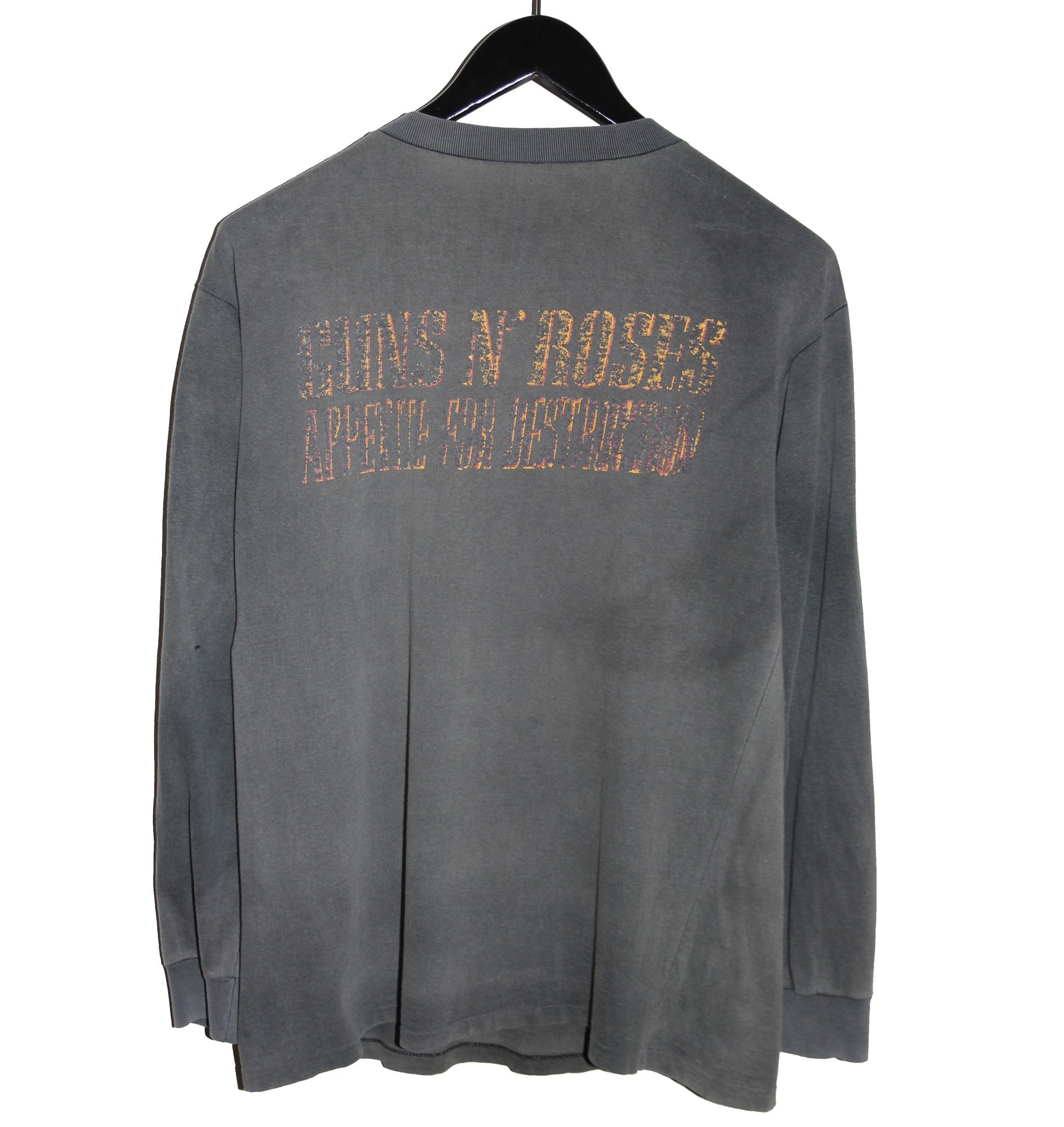 Guns N' Roses 1987 Appetite for Destruction Album Long Sleeve - Faded AU