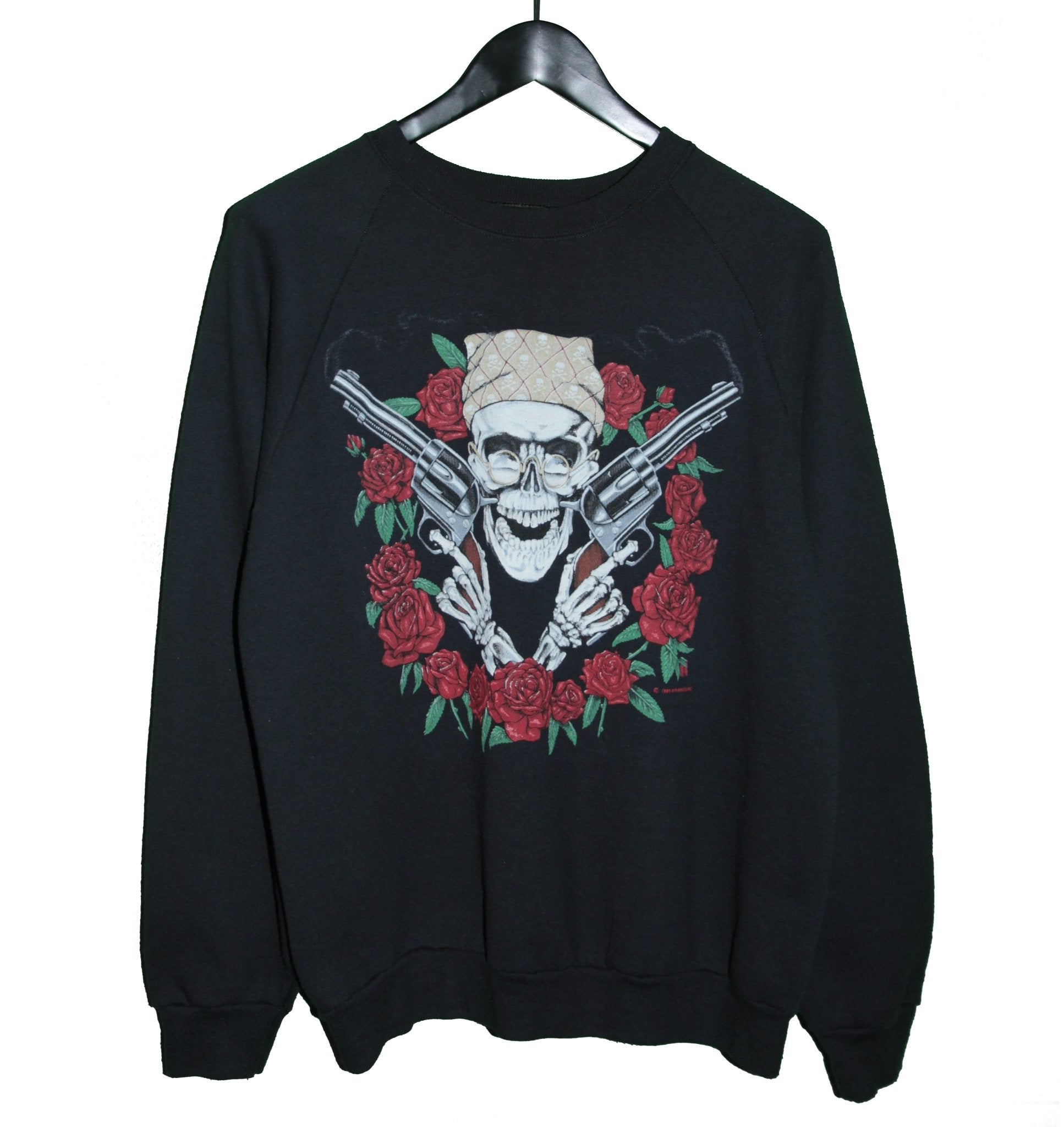 Guns N Roses 1989 Air Wave Inc Bootleg Sweatshirt - Faded AU