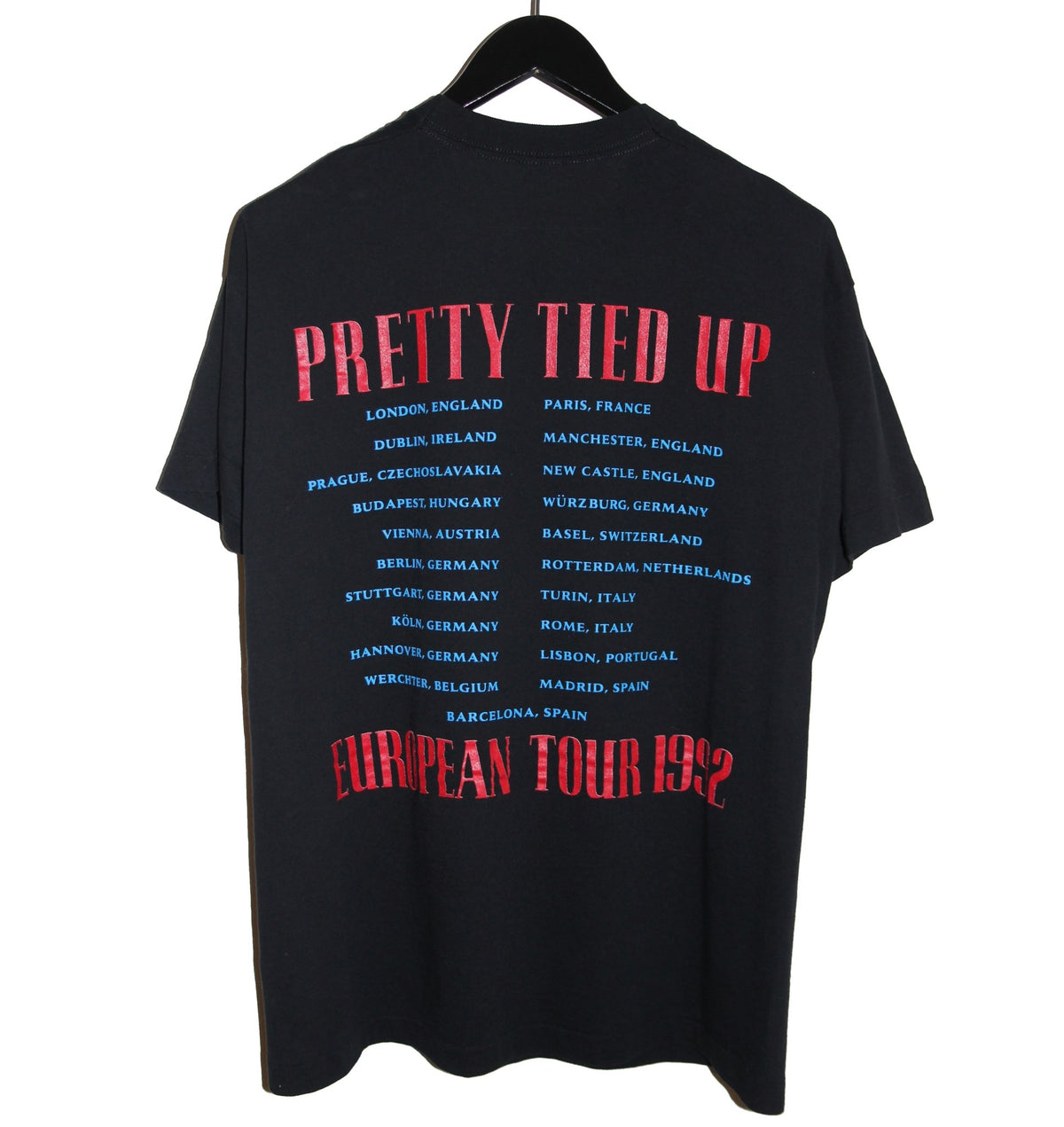 Guns N Roses 1991 Pretty Tied Up Tour Shirt - Faded AU