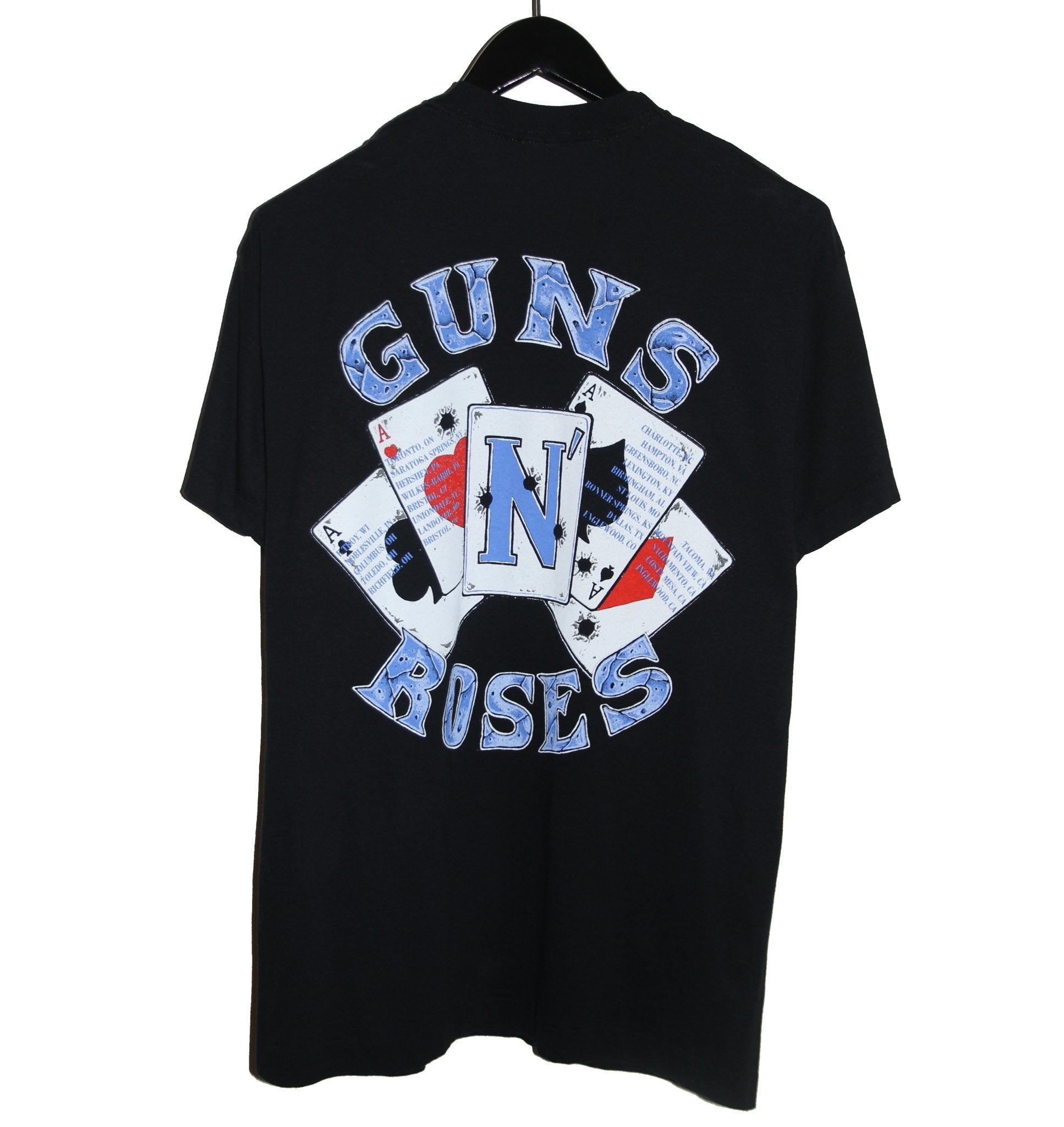 Guns N' Roses 1991 Use Your Illusion Tour Shirt - Faded AU