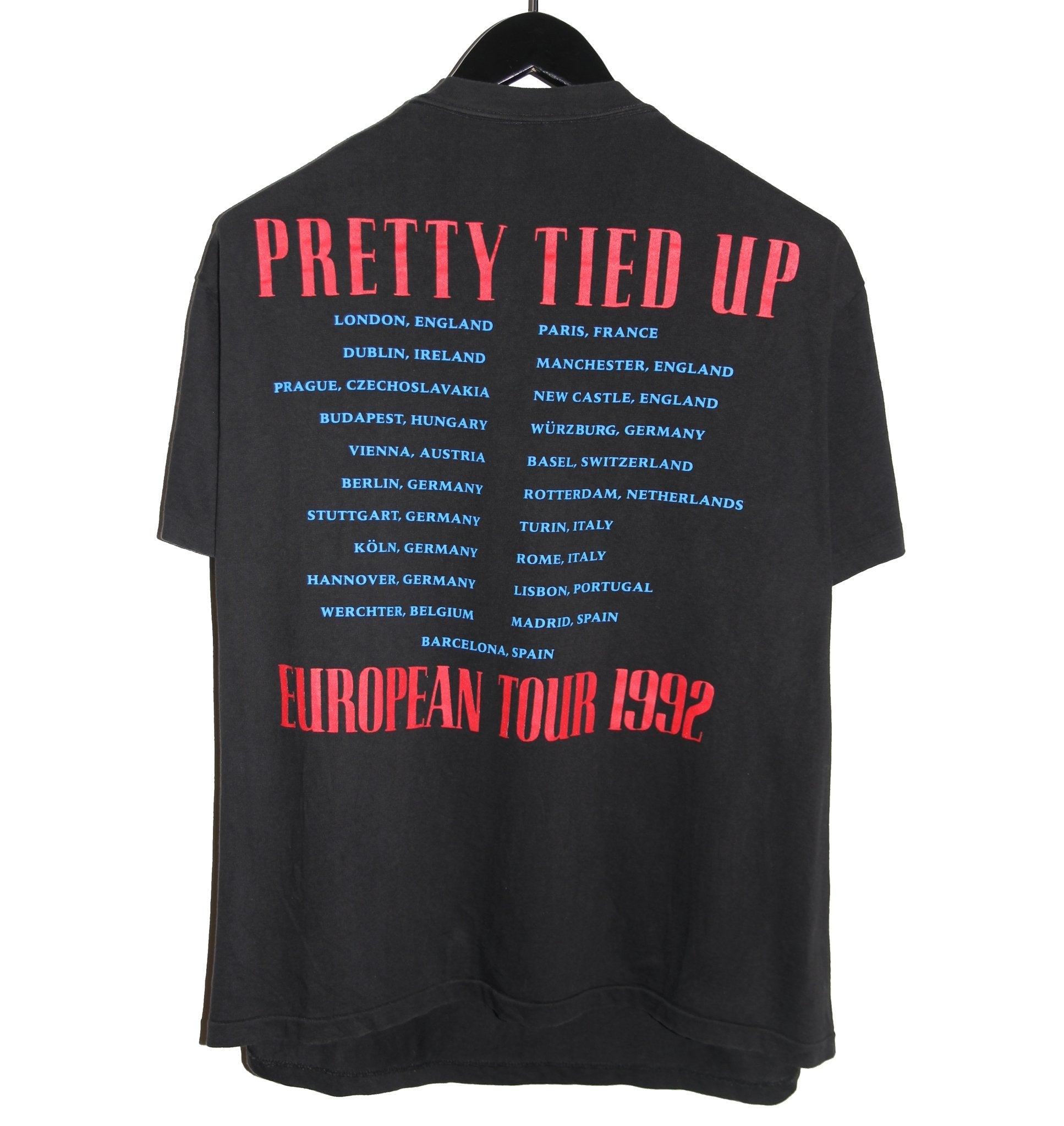 Guns N Roses 1992 Pretty Tied Up Tour Shirt - Faded AU