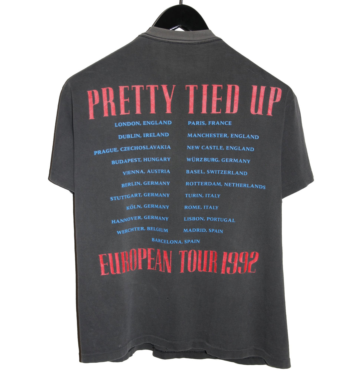 Guns N Roses 1992 Pretty Tied Up Tour Shirt - Faded AU