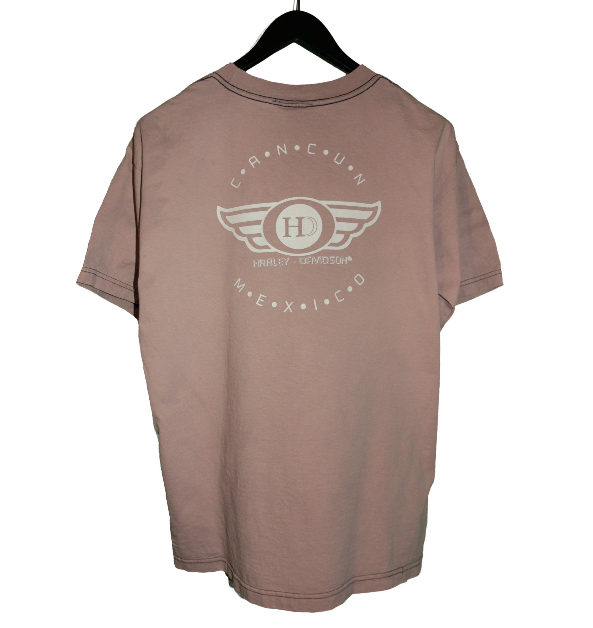 Harley Davidson 1997 Cancun Mexico Biker Shirt - Faded AU