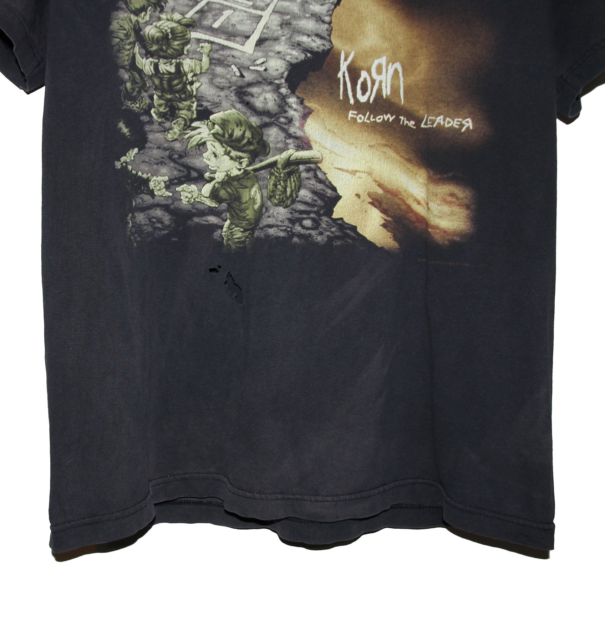Korn 1998 Follow The Leader Album Shirt - Faded AU