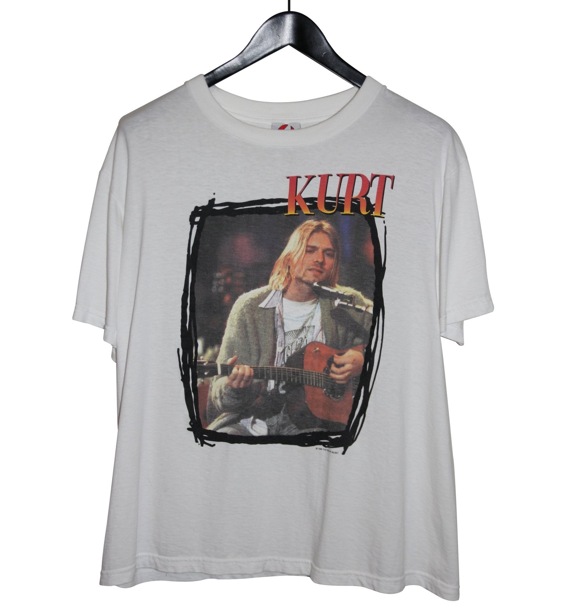 Kurt Cobain 1995 MTV Unplugged Memorial shirt - Faded AU