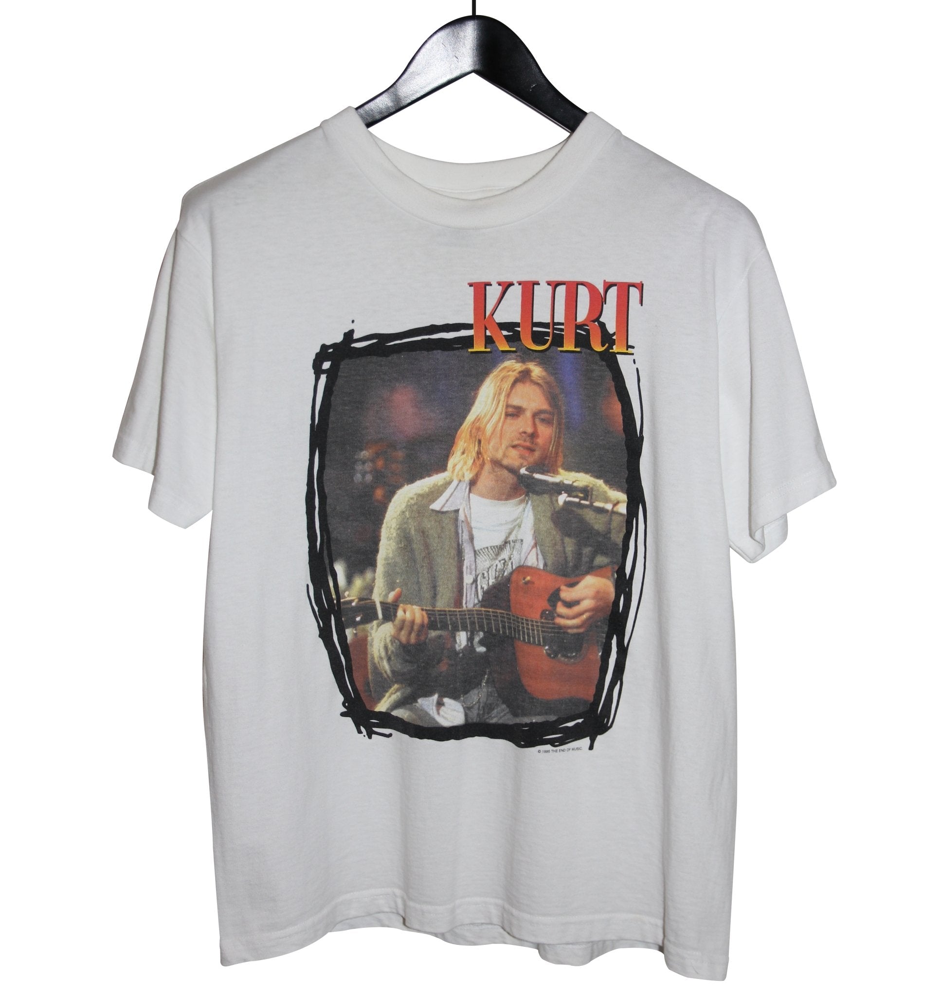 Kurt Cobain 1995 MTV Unplugged Memorial shirt - Faded AU
