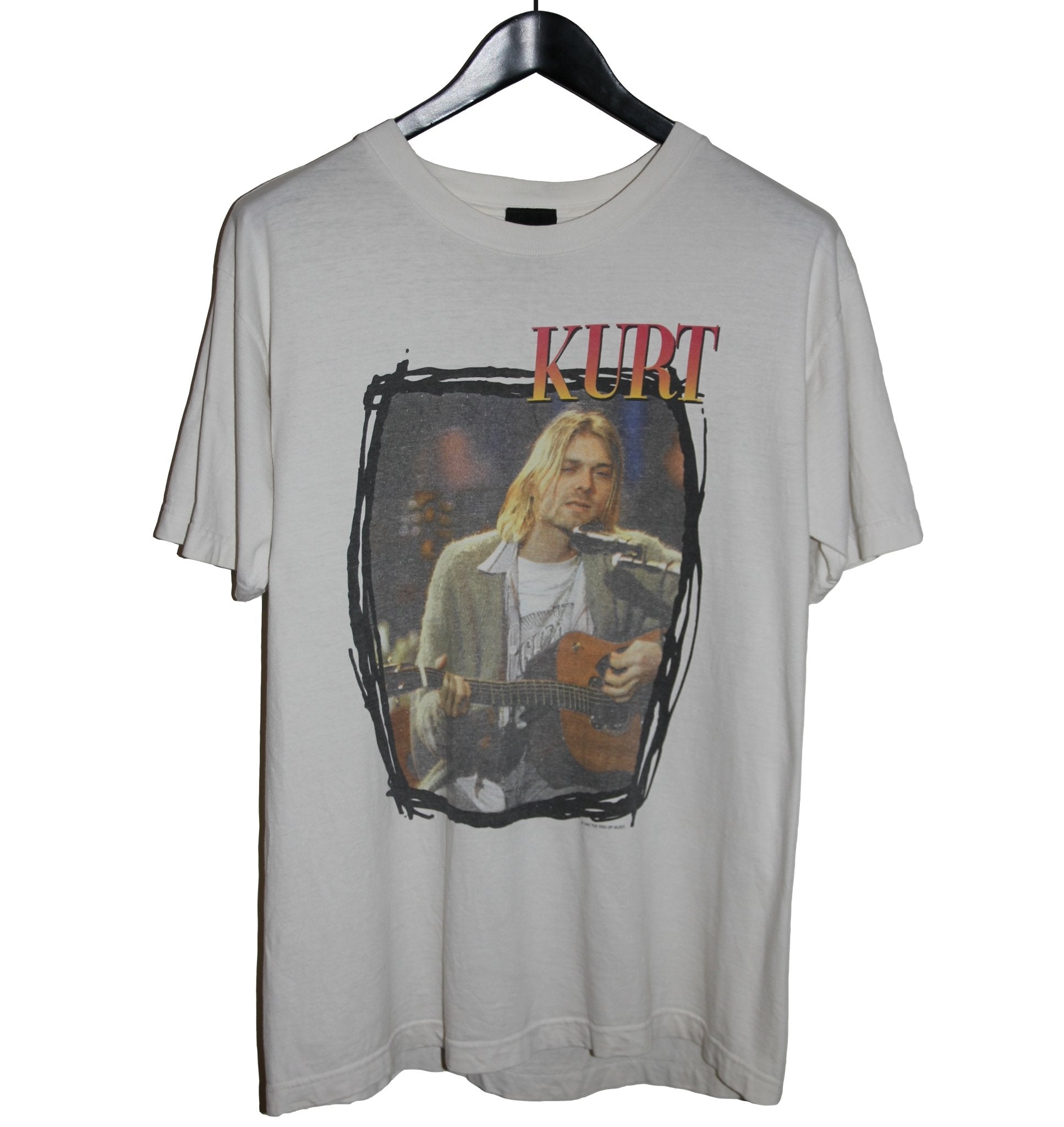 Kurt Cobain 1995 MTV Unplugged Memorial shirt - Faded AU