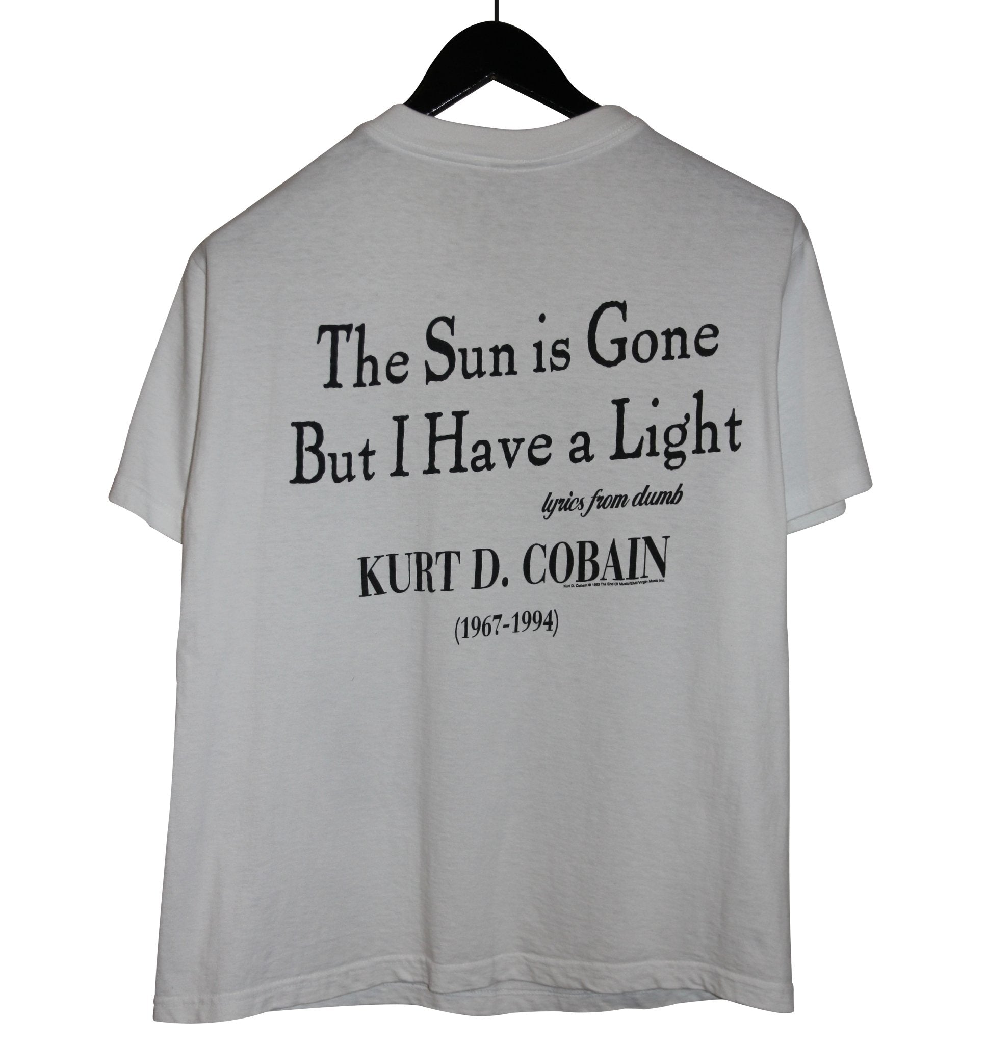 Kurt Cobain 1995 MTV Unplugged Memorial shirt - Faded AU