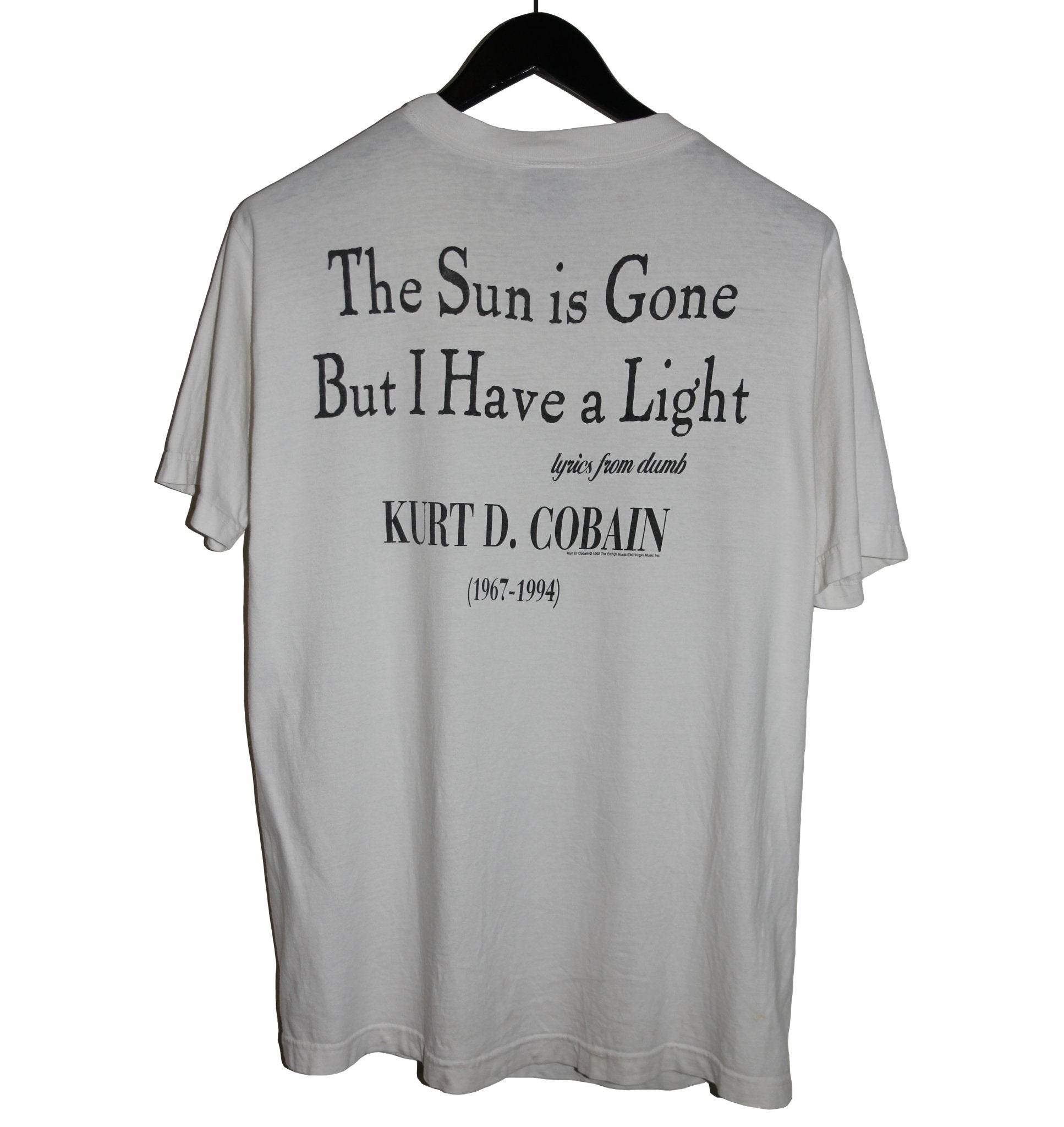 Kurt Cobain 1995 MTV Unplugged Memorial shirt - Faded AU