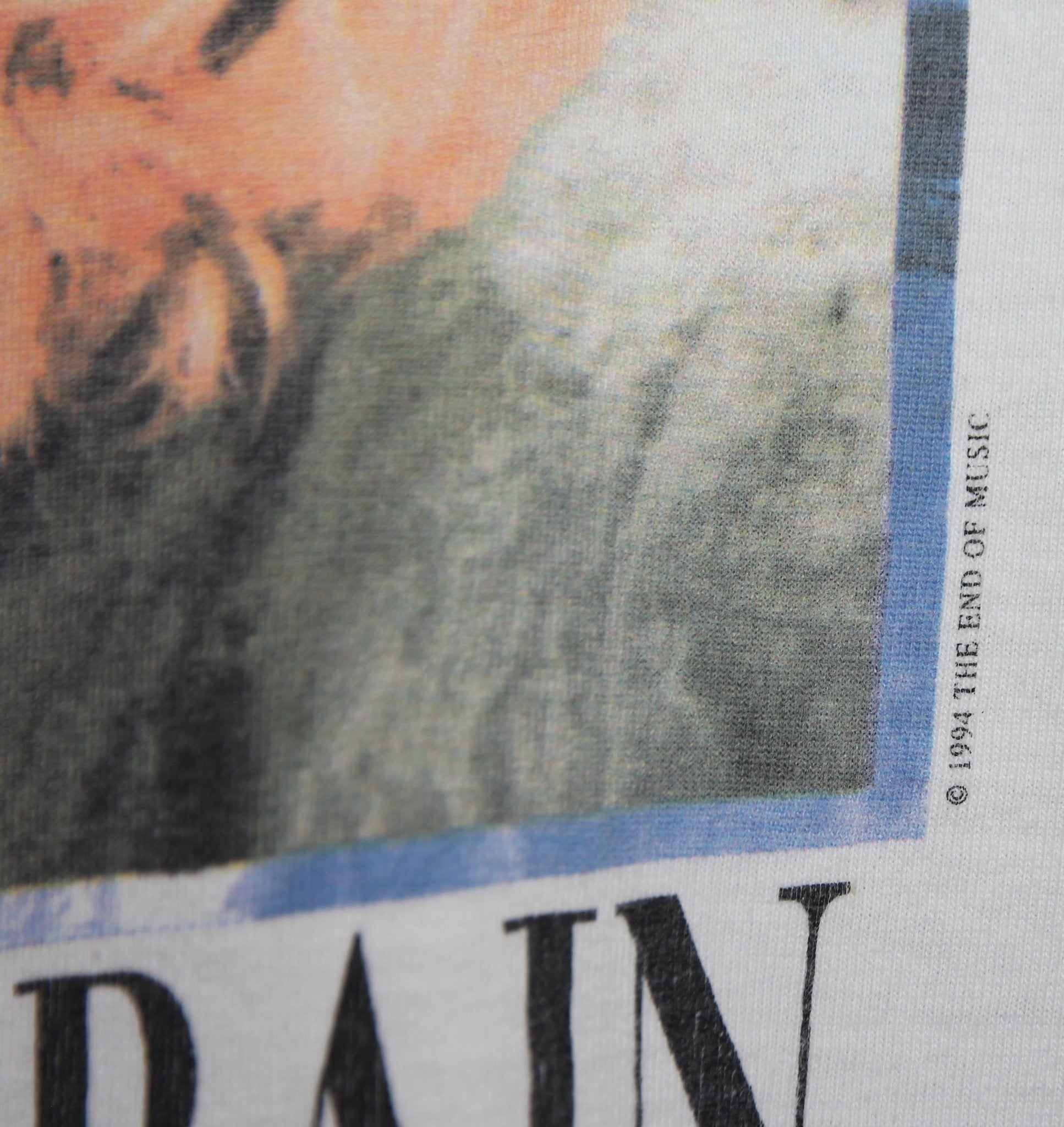 Kurt Cobain 1995 Portrait Memorial Shirt - Faded AU