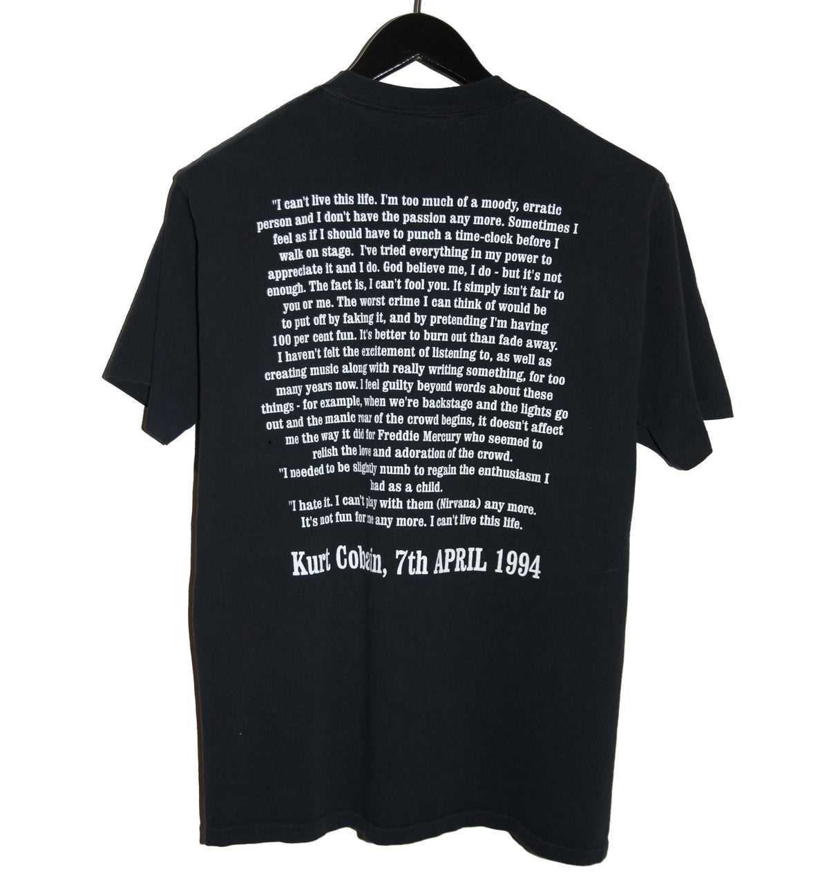 Kurt Cobain 90's Memorial Shirt - Faded AU
