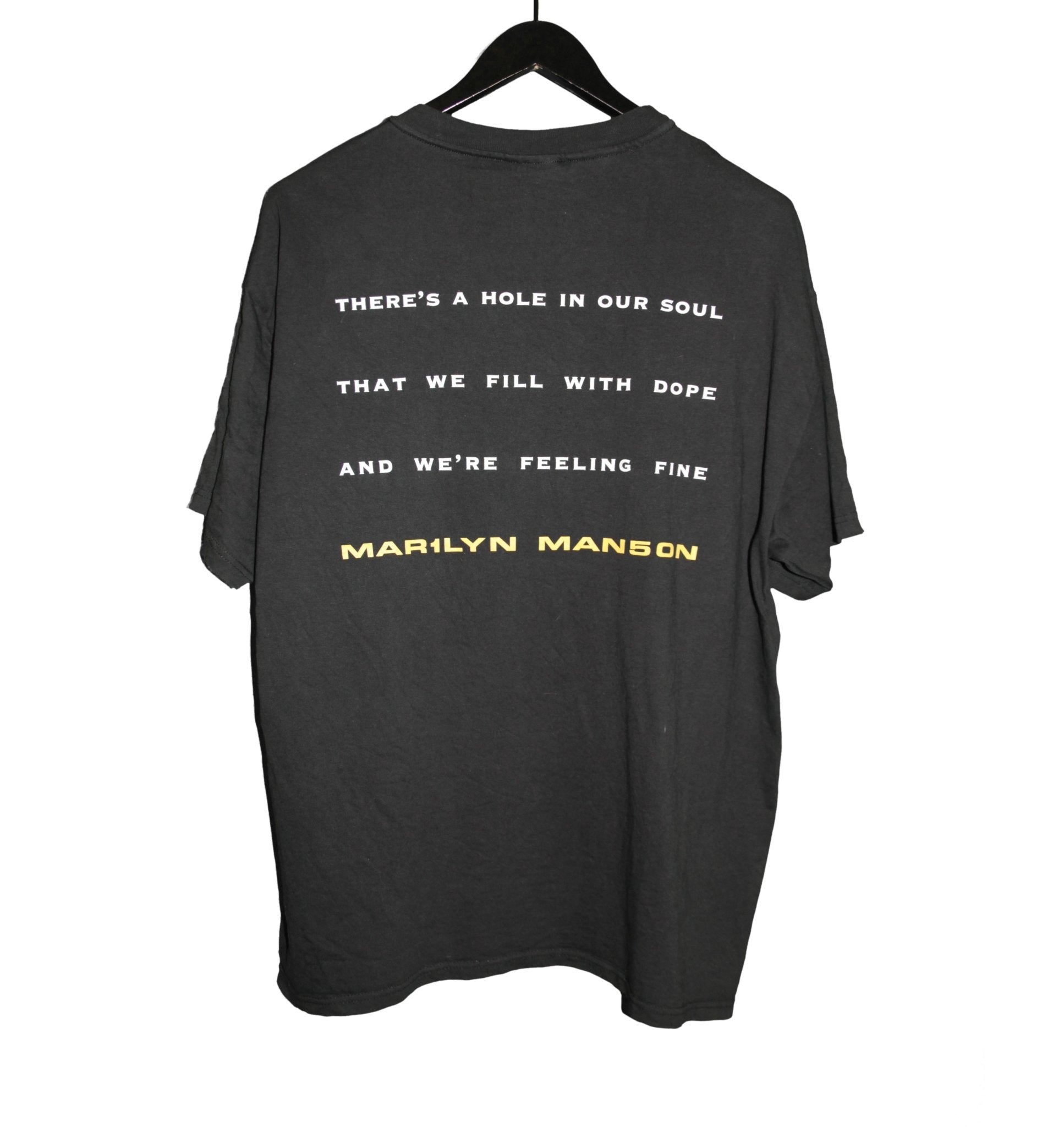 Marilyn Manson 1998 The Dope Show Shirt - Faded AU