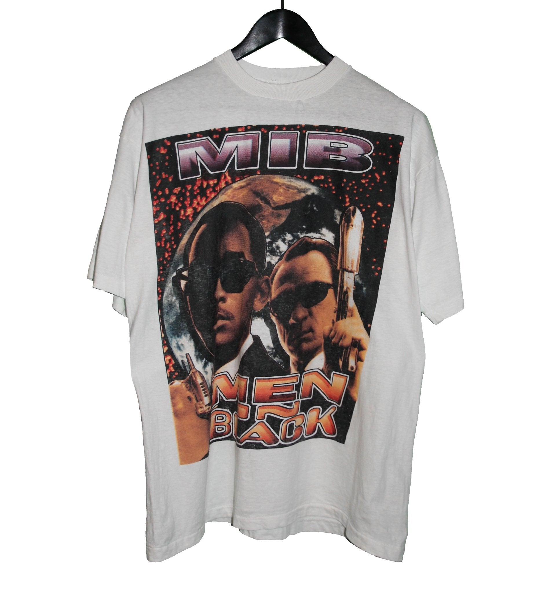 Men In Black 1997 Movie Rap Tee - Faded AU