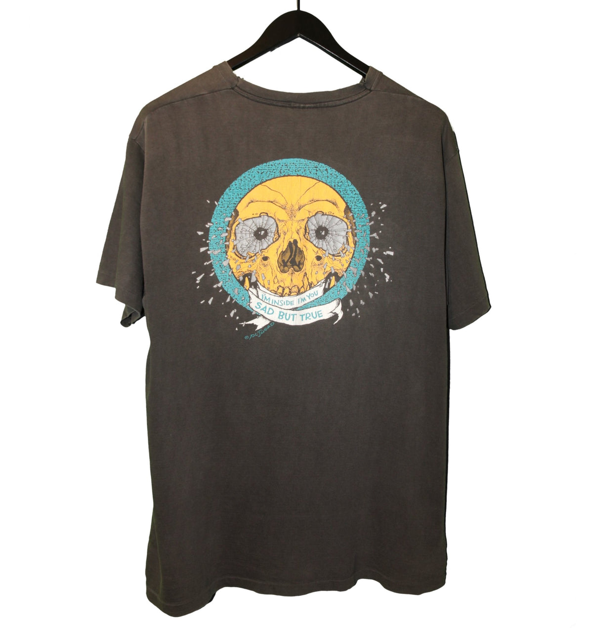 Metallica 1991 Pushead Sad But True You Shirt - Faded AU