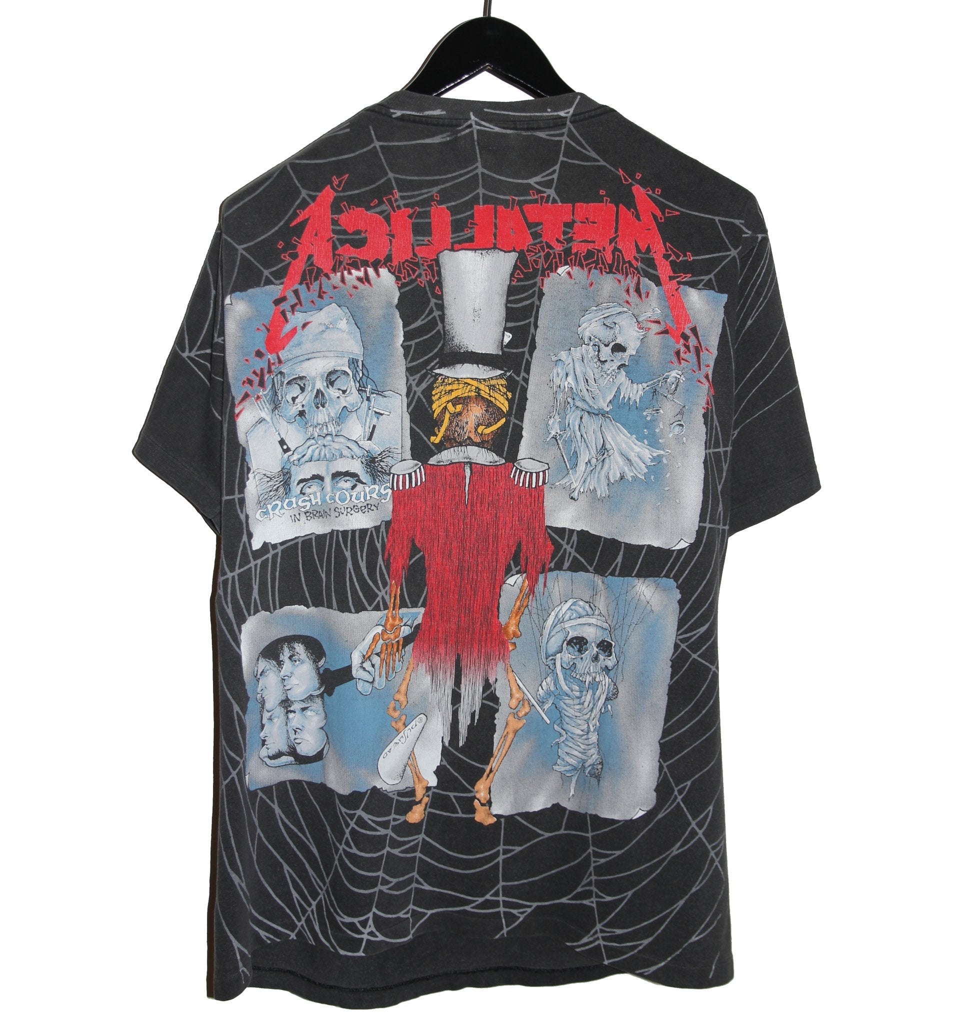 Metallica 1992 Ringmaster Pushead All Over Print Shirt - Faded AU